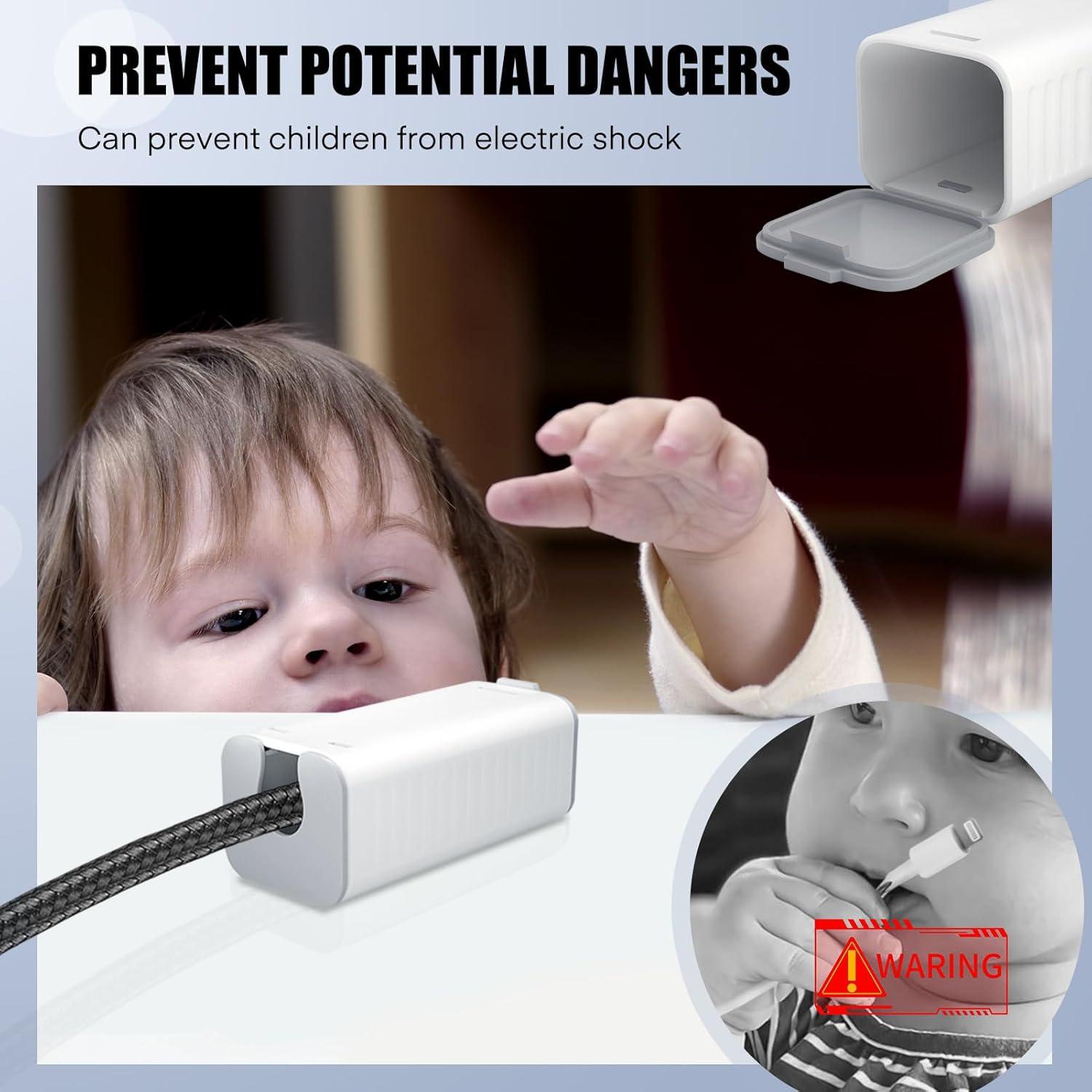 Cubiertas de Cable a Prueba de Bebés FYY - Paquete de 12