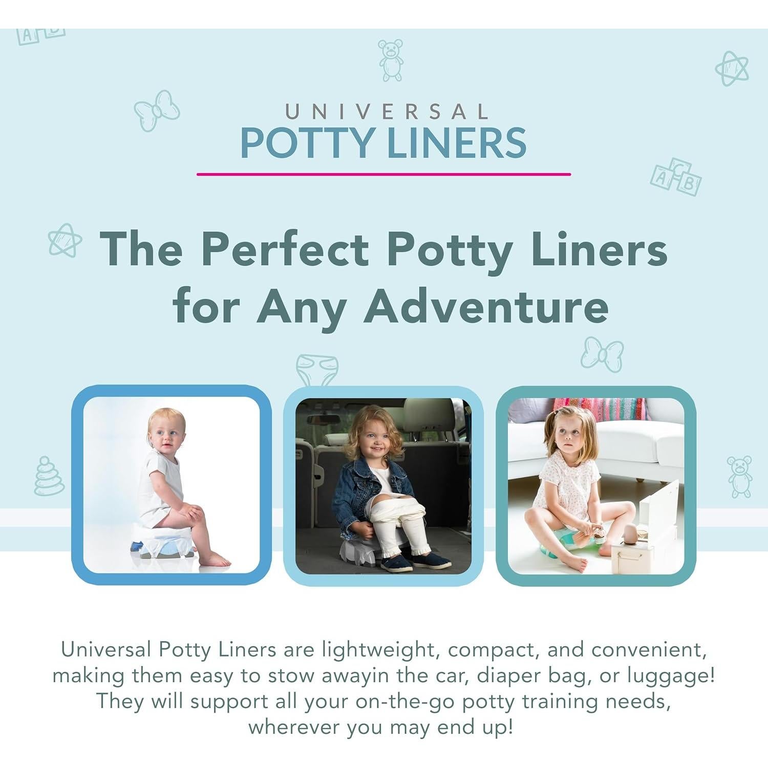 Forros de Inodoro Universales Kalencom - 36 Unidades Absorbentes