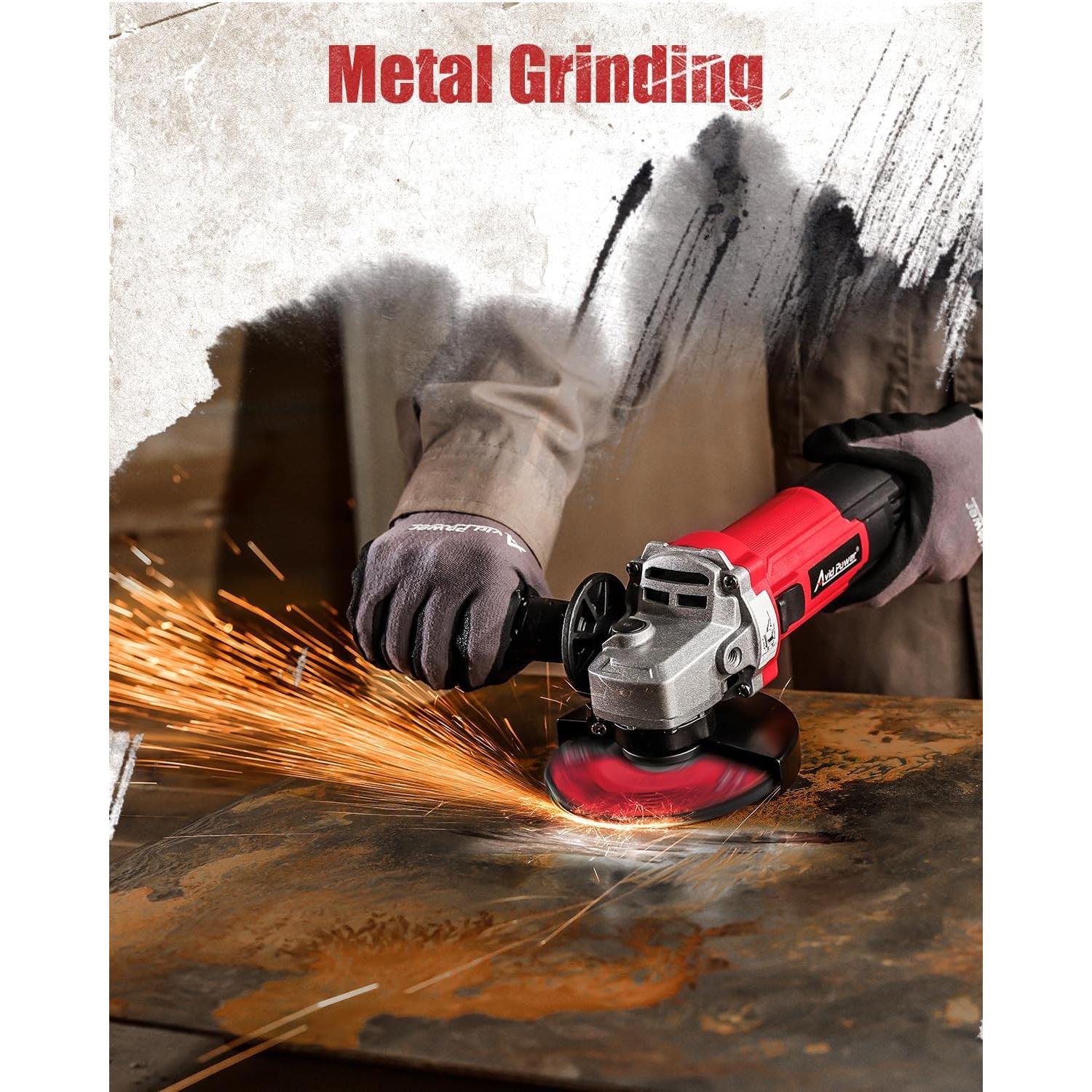 Amoladora Angular Eléctrica AVID POWER 750W 4.5" con Ruedas