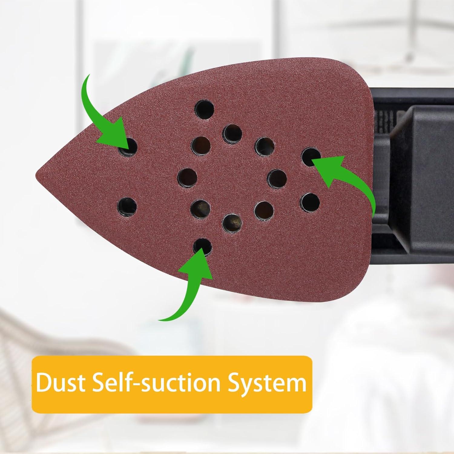 Lijadora Detallada Inalámbrica TRONYAN 20V 12000 RPM con Lijas