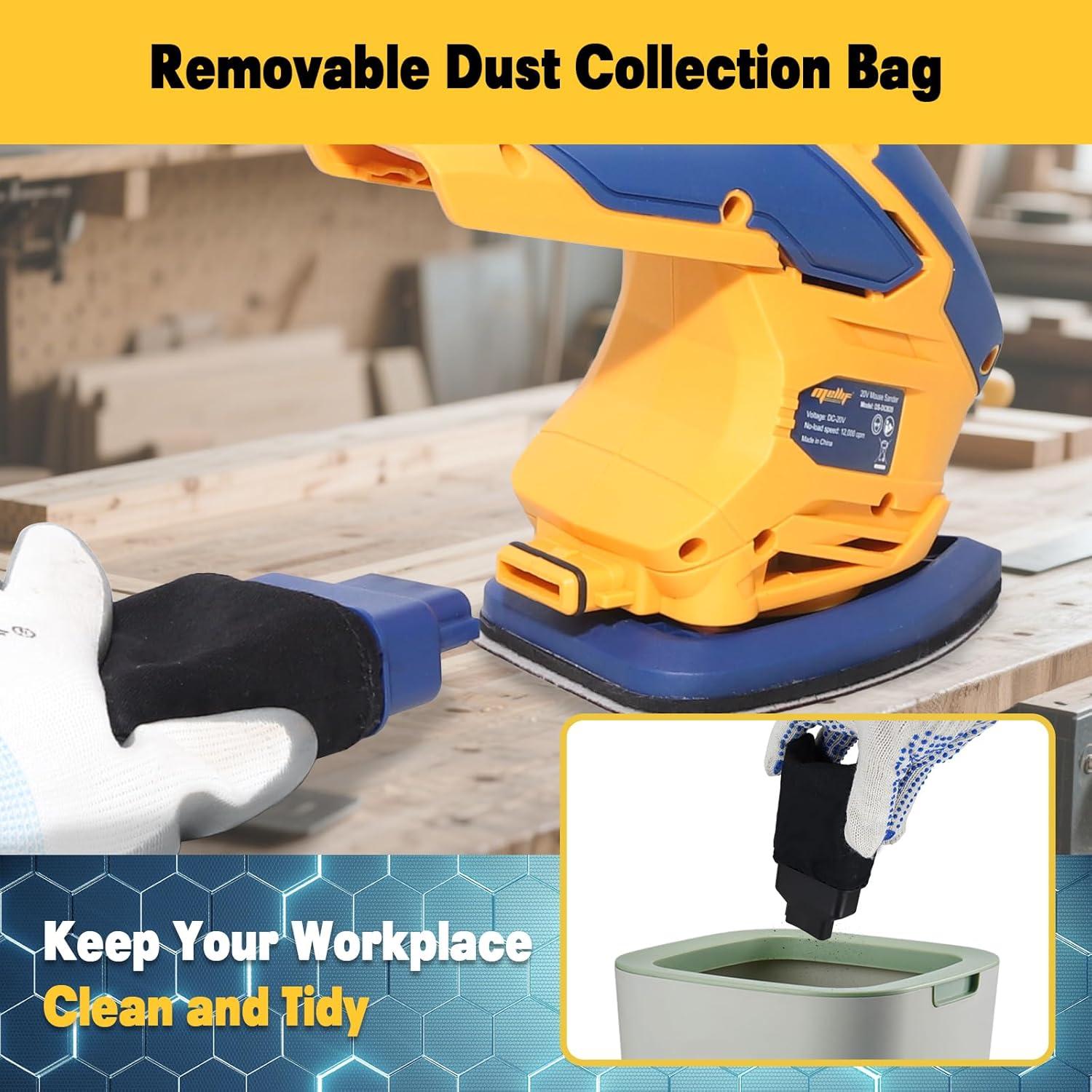 Lijadora de Detalle Inalámbrica WITLIGHT 20V MAX 12000 RPM