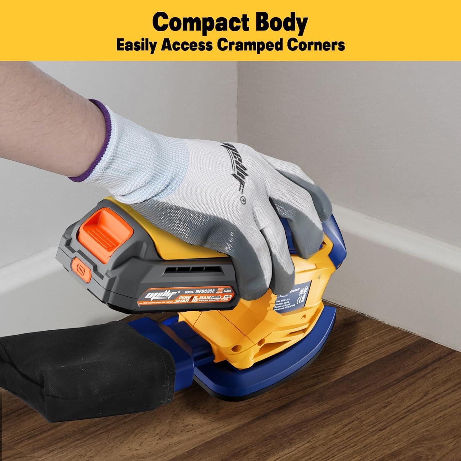 Lijadora de Detalle Inalámbrica WITLIGHT 20V MAX 12000 RPM