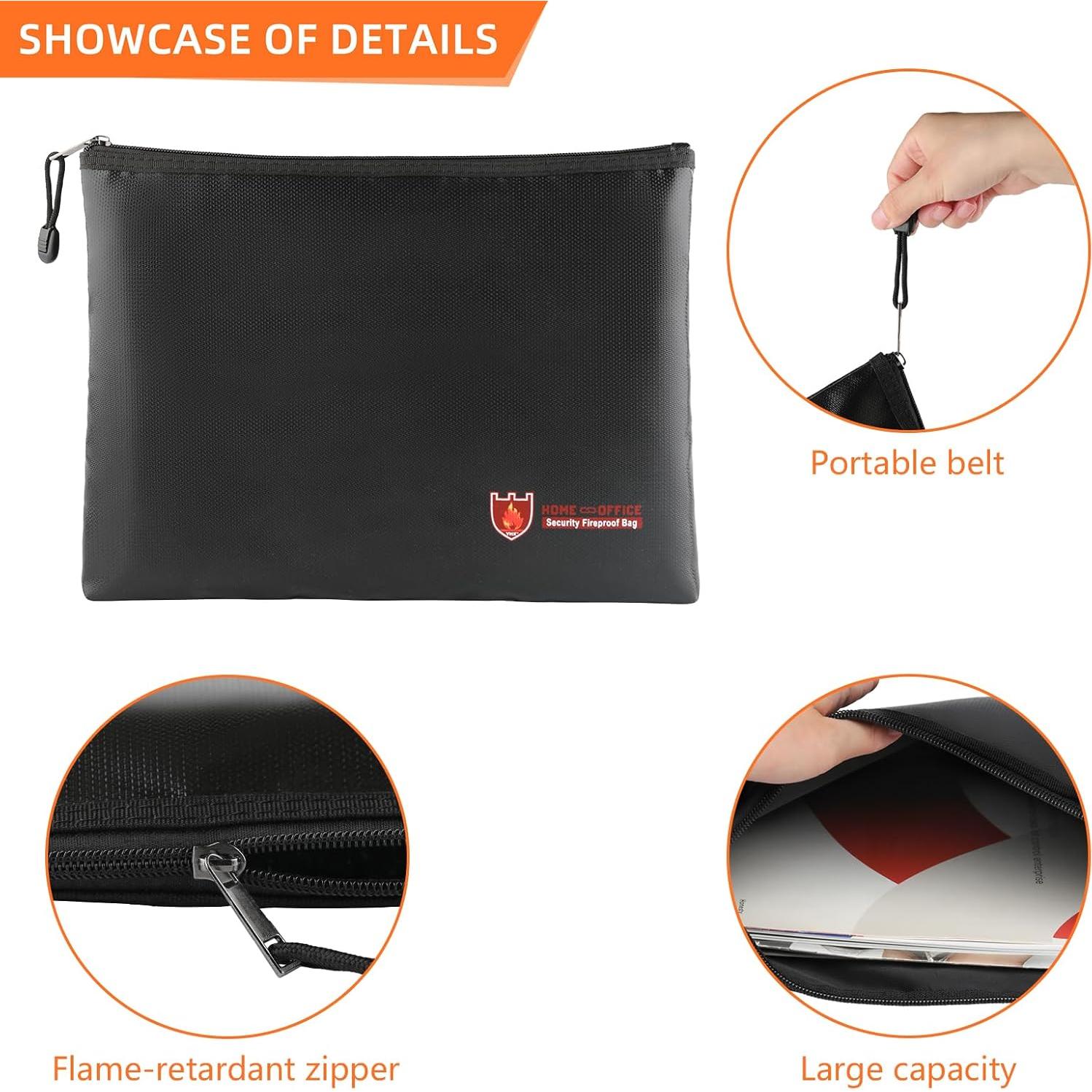 Bolsa de Documentos Ignífuga BONDUN 91x61 cm Negra