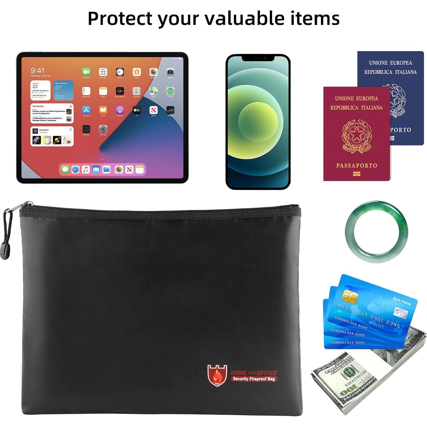 Bolsa de Documentos Ignífuga BONDUN 91x61 cm Negra