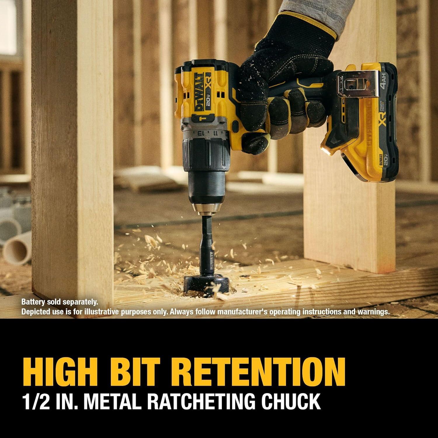 Taladro Perforador Inalámbrico DEWALT 20V MAX XR 1/2" Sin Escobillas
