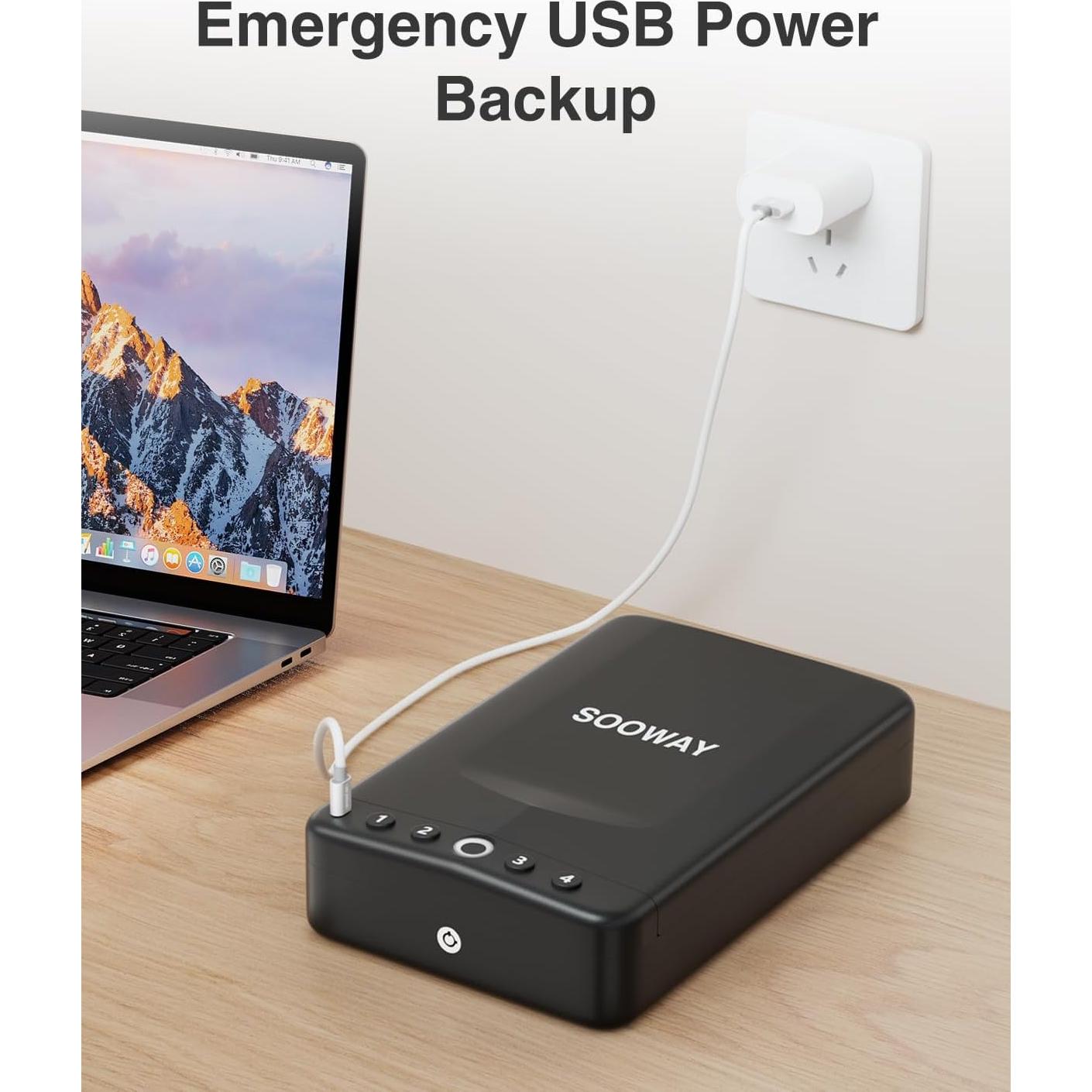 Caja Fuerte Biométrica SOOWAY 450c para Armas Pequeñas