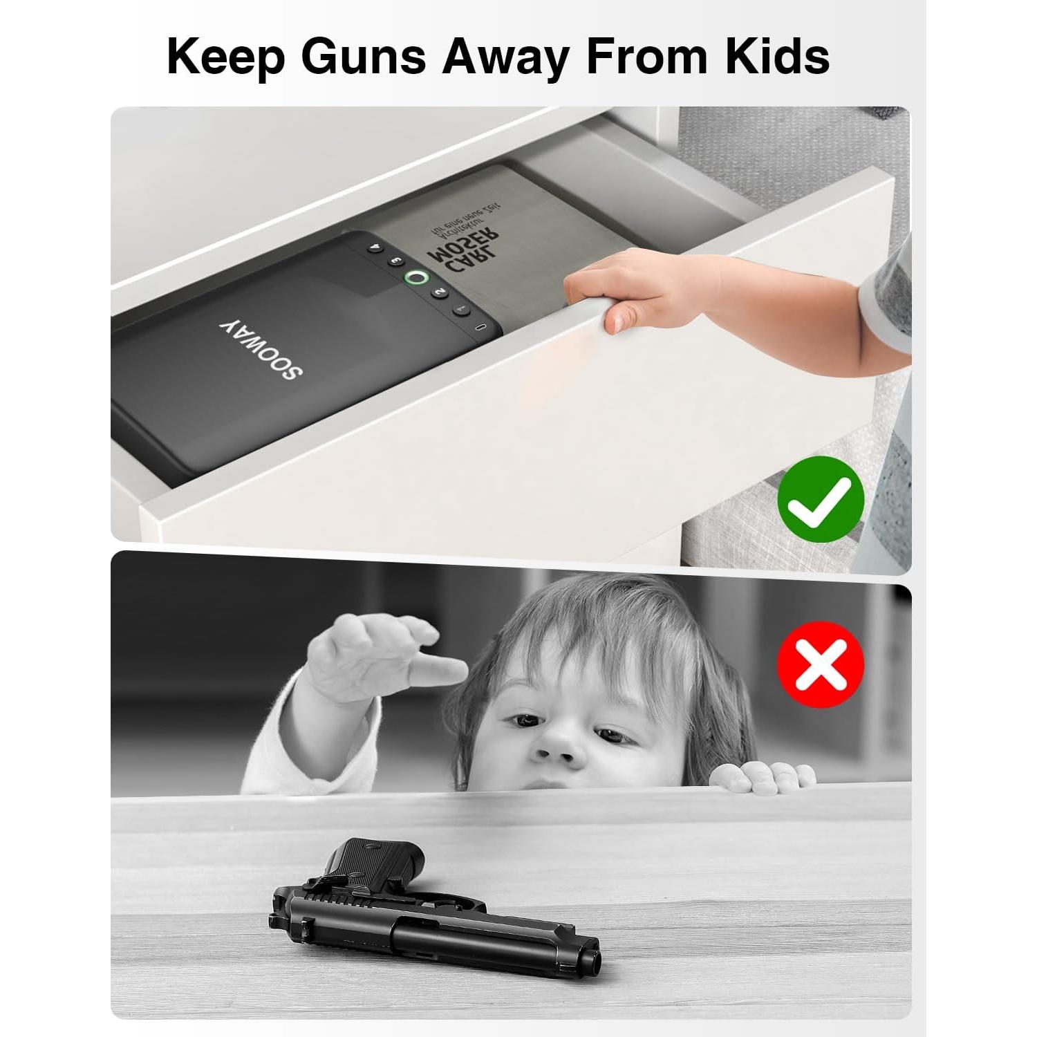 Caja Fuerte Biométrica SOOWAY 450c para Armas Pequeñas