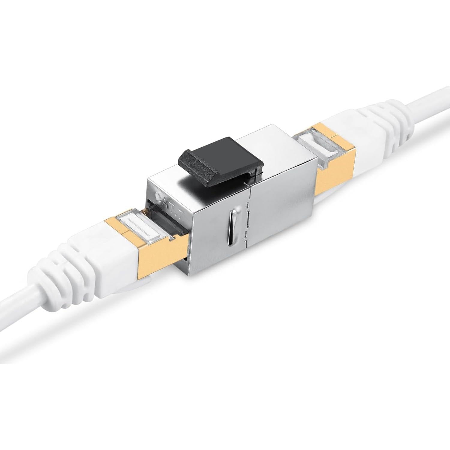 Conector Keystone CAT7 PHIZLI Acoplador RJ45 Femenino 2 Pzas