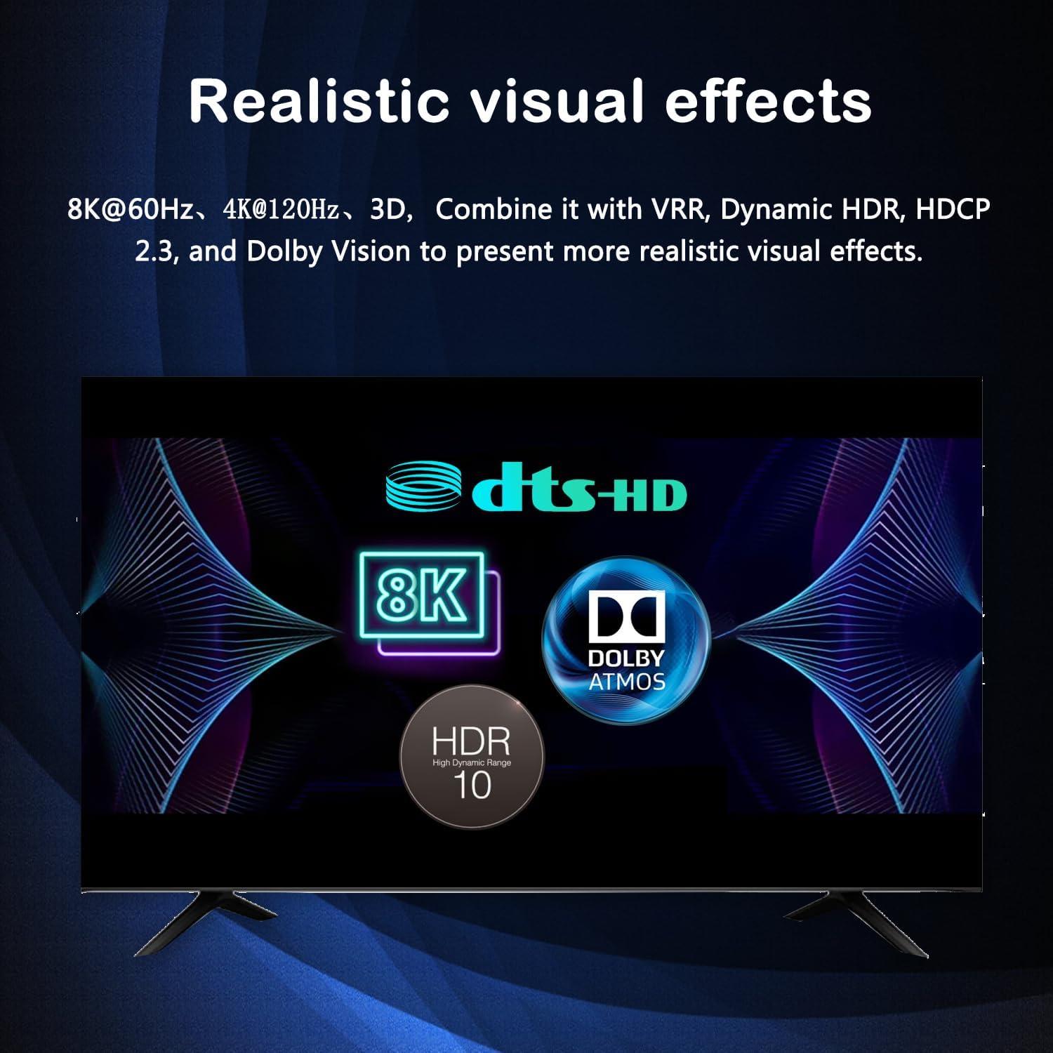 Interruptor HDMI 2.1 8K GGrozza 2 en 1 Control Remoto