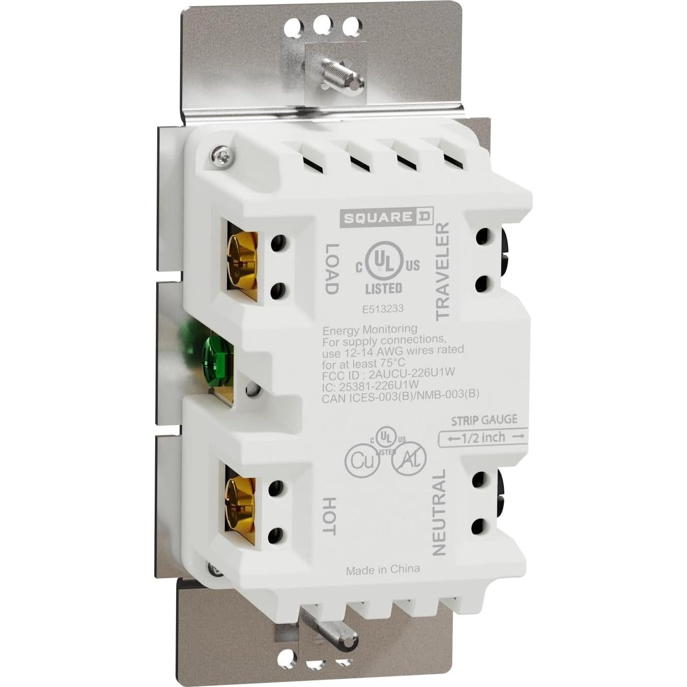 Interruptor Regulador de Luz Inteligente Square D 15A Z-Wave Plus