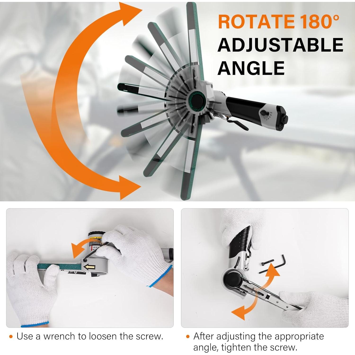Lijadora de Banda de Aire Tezoro 1/2" x 18" 16000 RPM