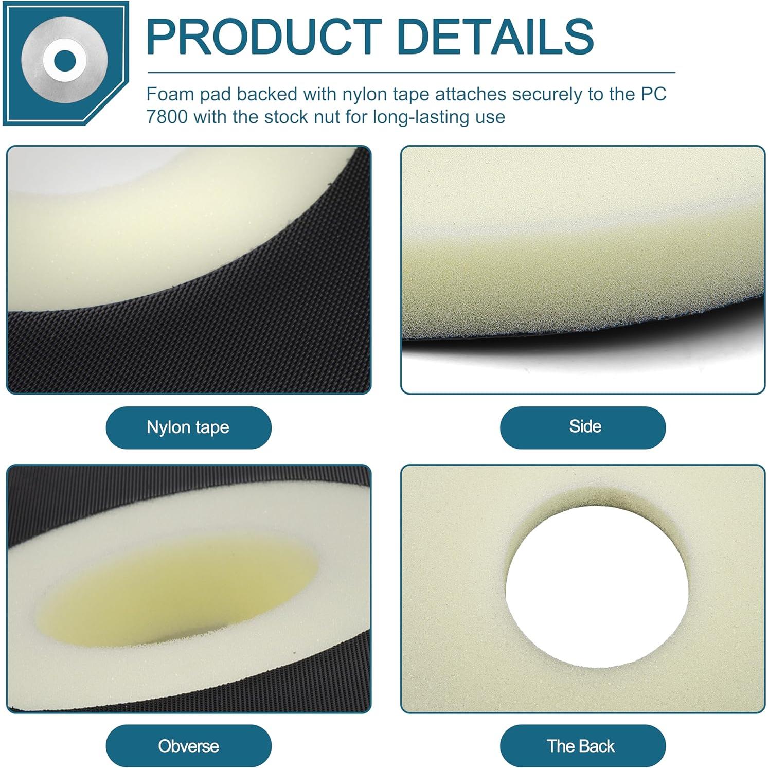 Paquete de 2 almohadillas de respaldo 9" LikeLion para lijador PC 7800