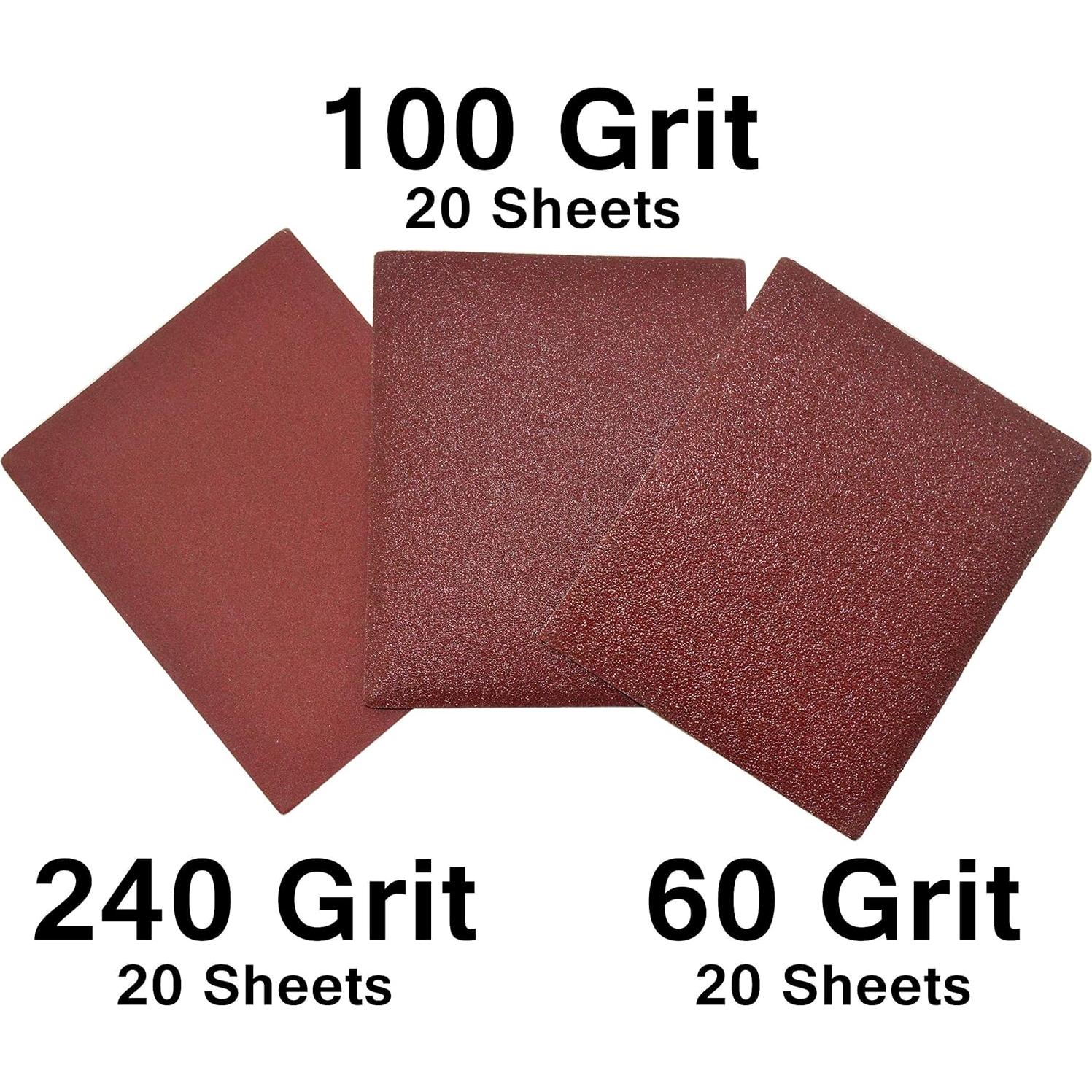 Papel de Lija 1/4 SciencePurchase - 60 Hojas Grano Variado