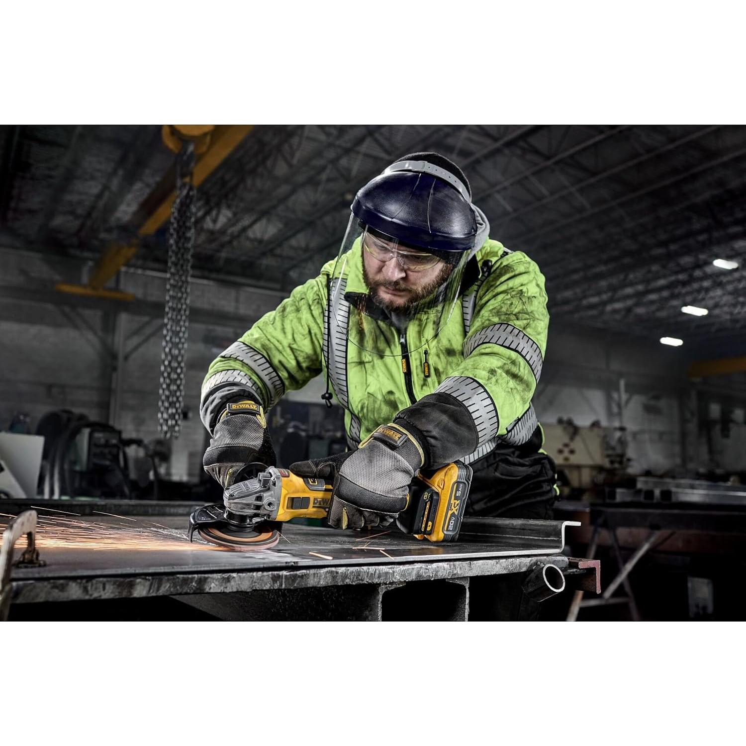 Amoladora Inalámbrica DEWALT 20V MAX XR 4.5-5" Velocidad Variable