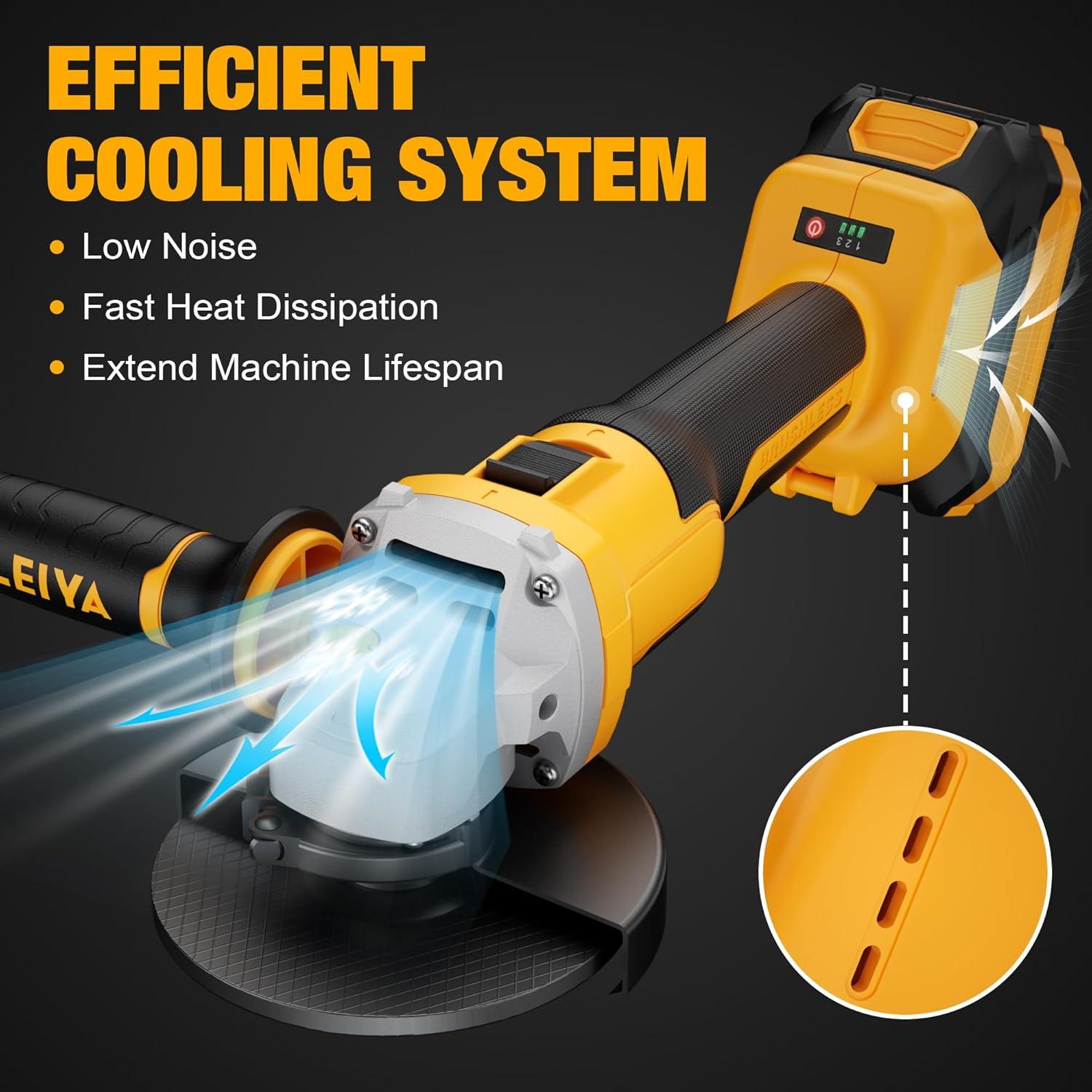 Amoladora Angular Inalámbrica Maxcular 20V 9600 RPM 4.5"-5"