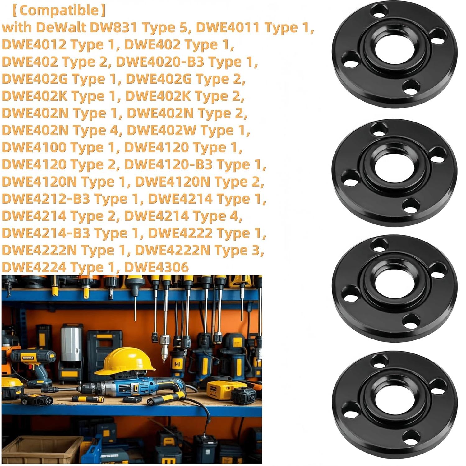 4 Tuercas de Amoladora Angular HHLZDHH N134467 5/8"-11