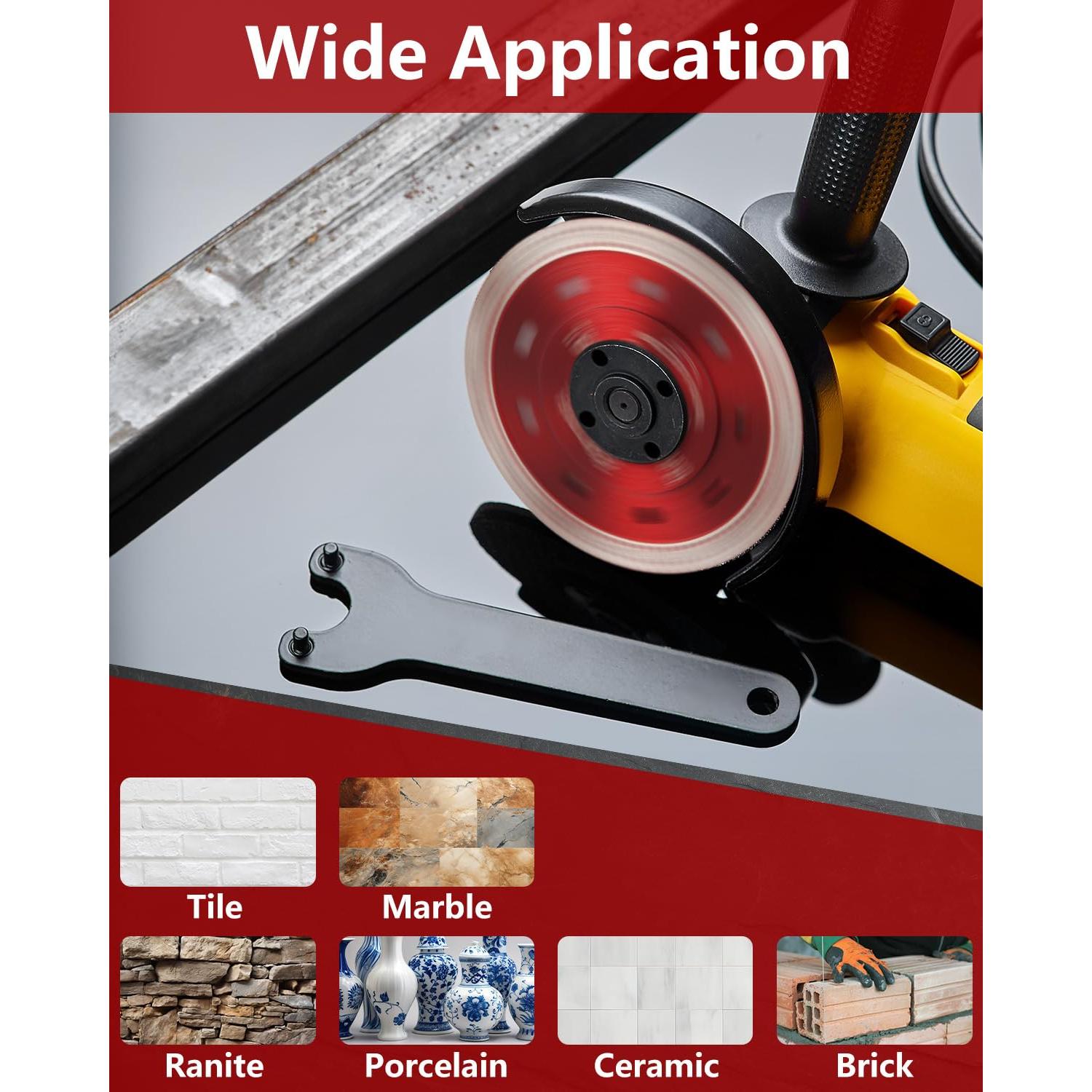 Juego de 5 Discos de Corte Diamante ZORUNNA 4.5" Cerámica