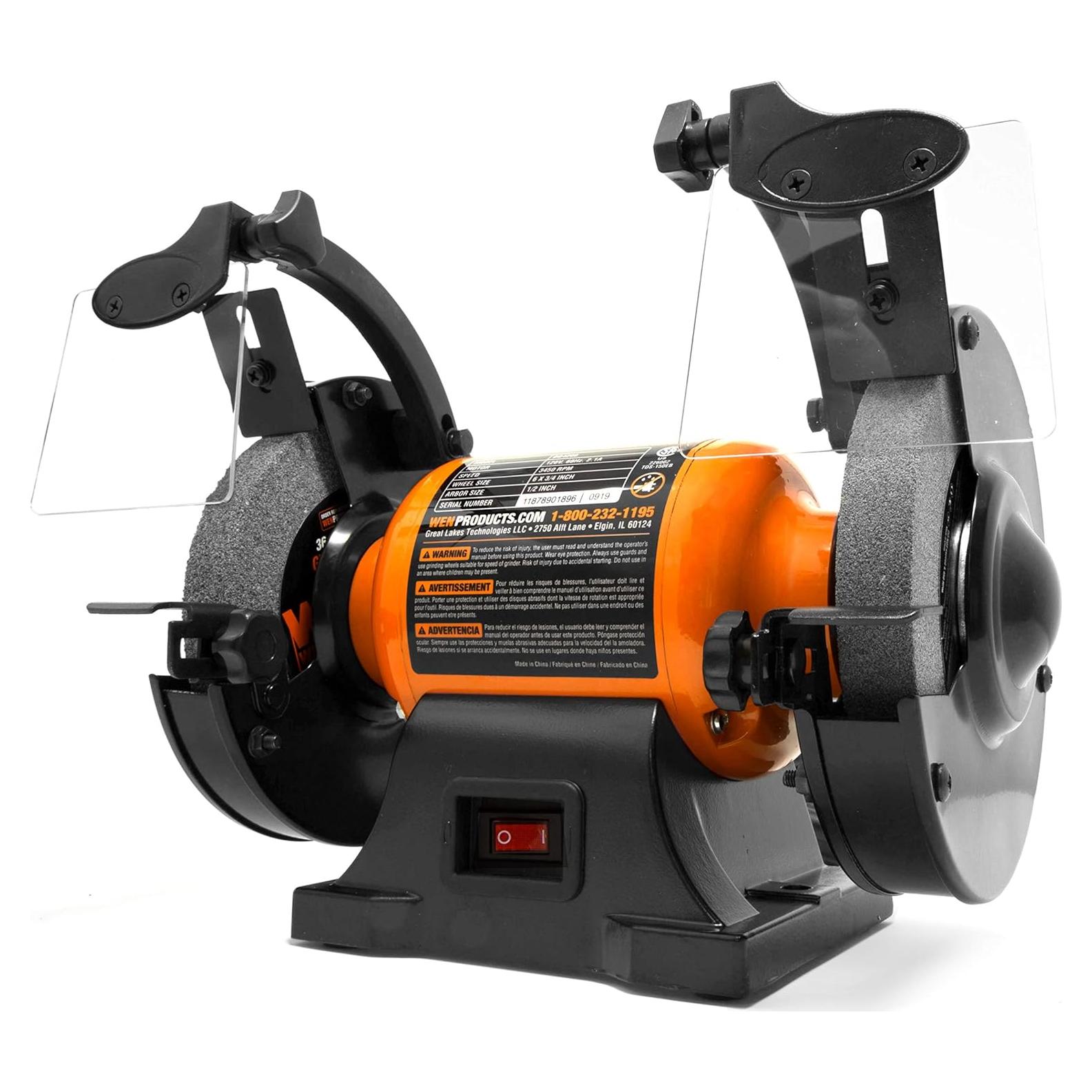 Molinillo de Banco WEN BG4260 6 Pulgadas 2.1A Velocidad Única