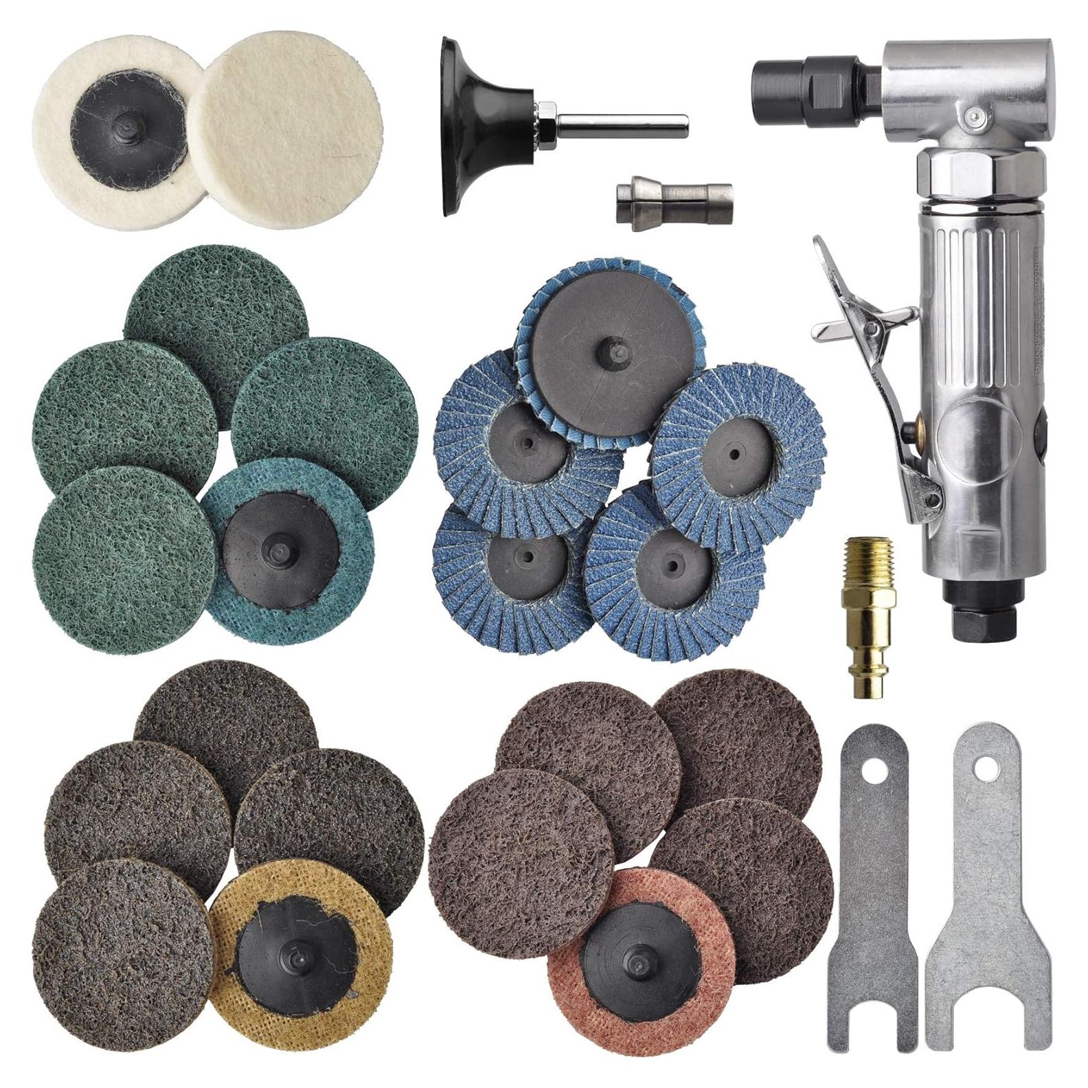 Esmeril neumático angular TOOLPEAK 1/4" 20,000 RPM 22 discos