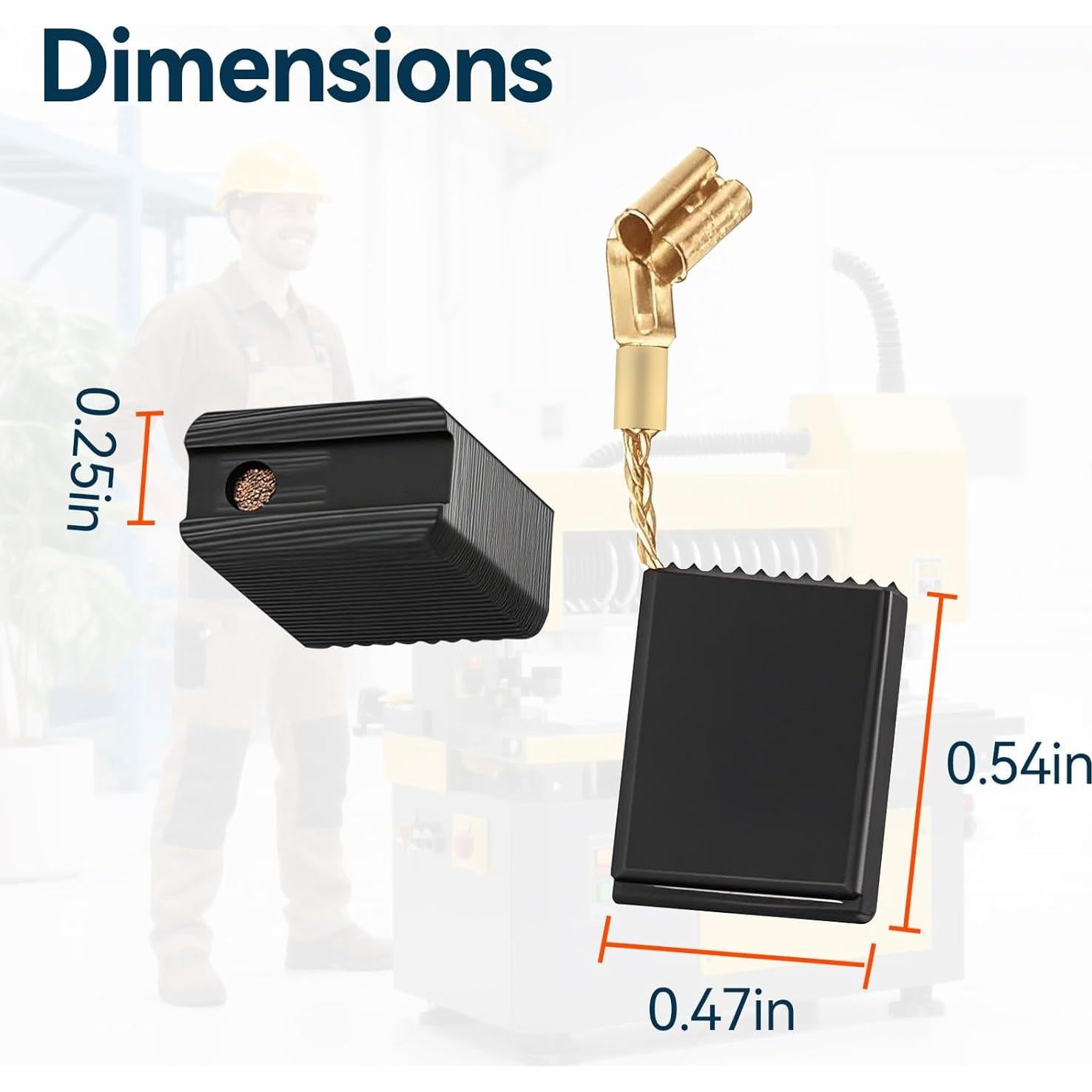 Paquete de 10 Carbones N257540 para Amoladoras DeWalt