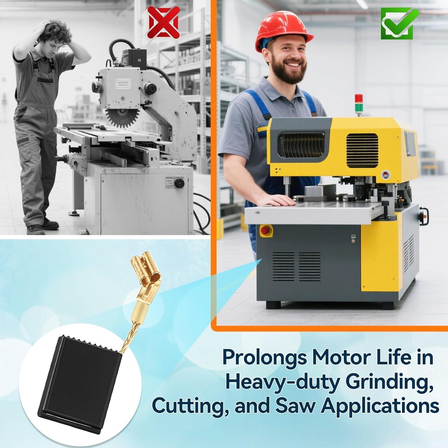 Paquete de 10 Carbones N257540 para Amoladoras DeWalt