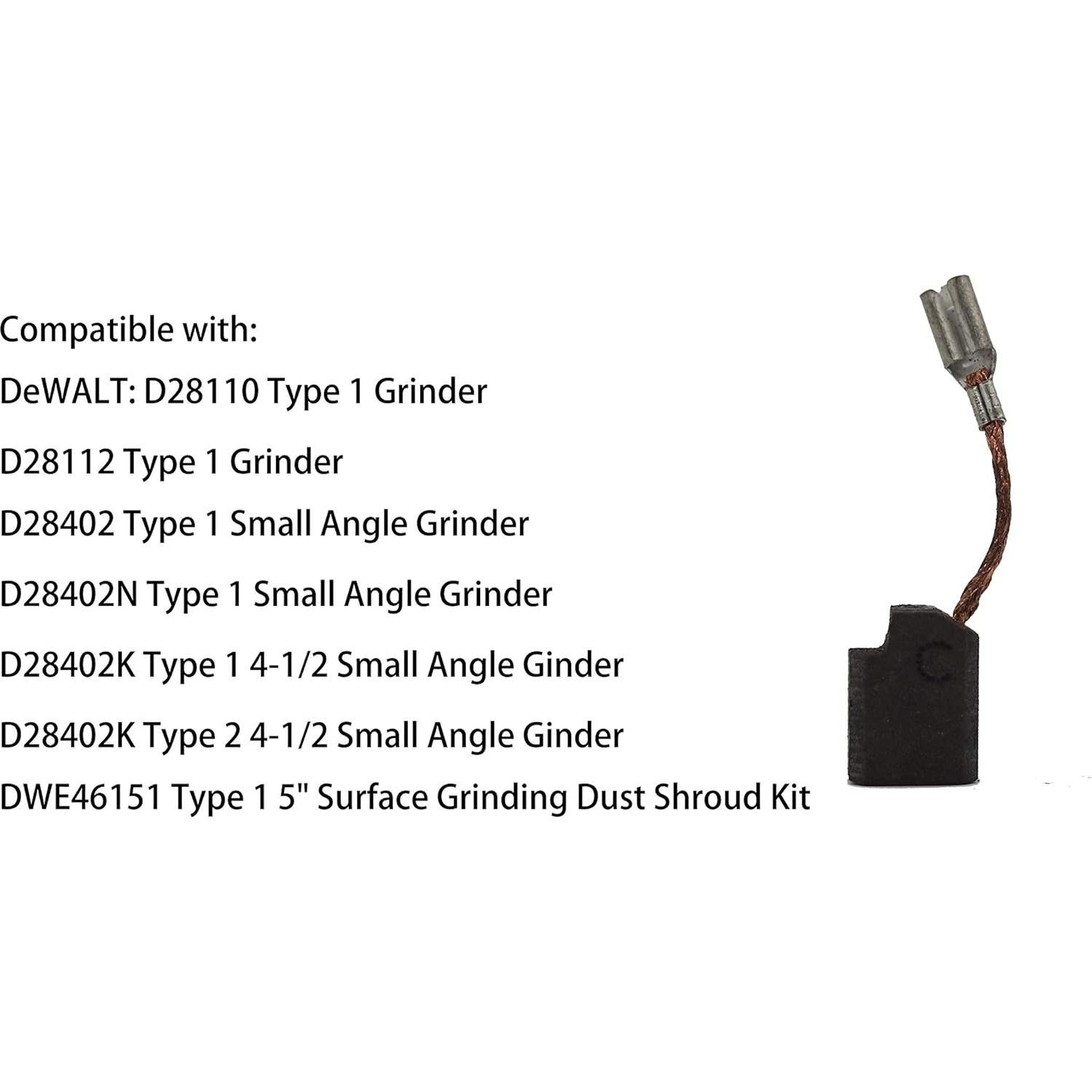 Cepillos de Carbono Dewalt D28402 D28110 D28112 Repuesto 2 Pzas