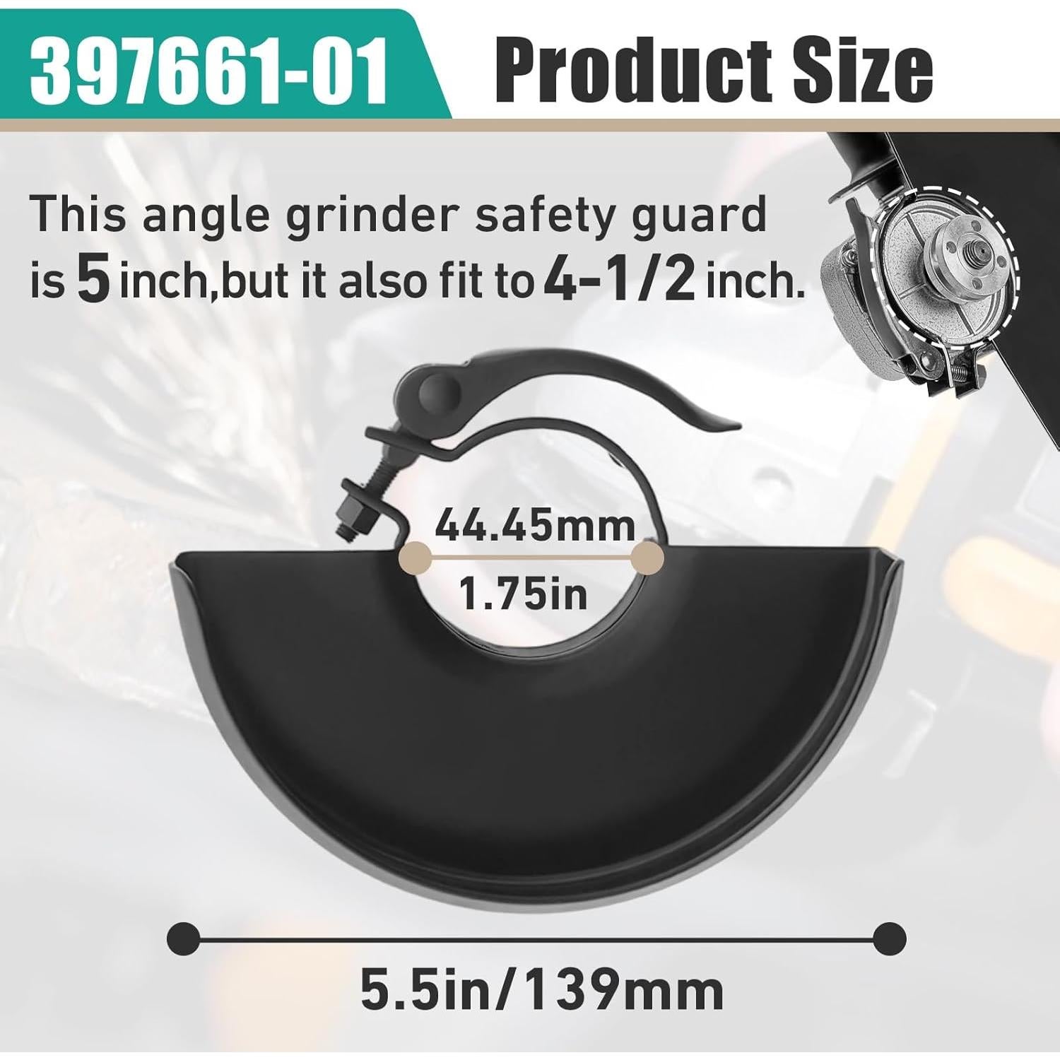 Protector de Amoladora Dewalt 397661-01 5" y 4.5" Ajustable