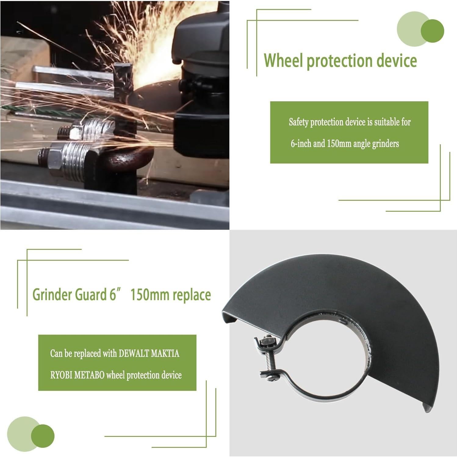 Protector de Grinder 6" (150mm) Rawolp para DEWALT y MAKITA