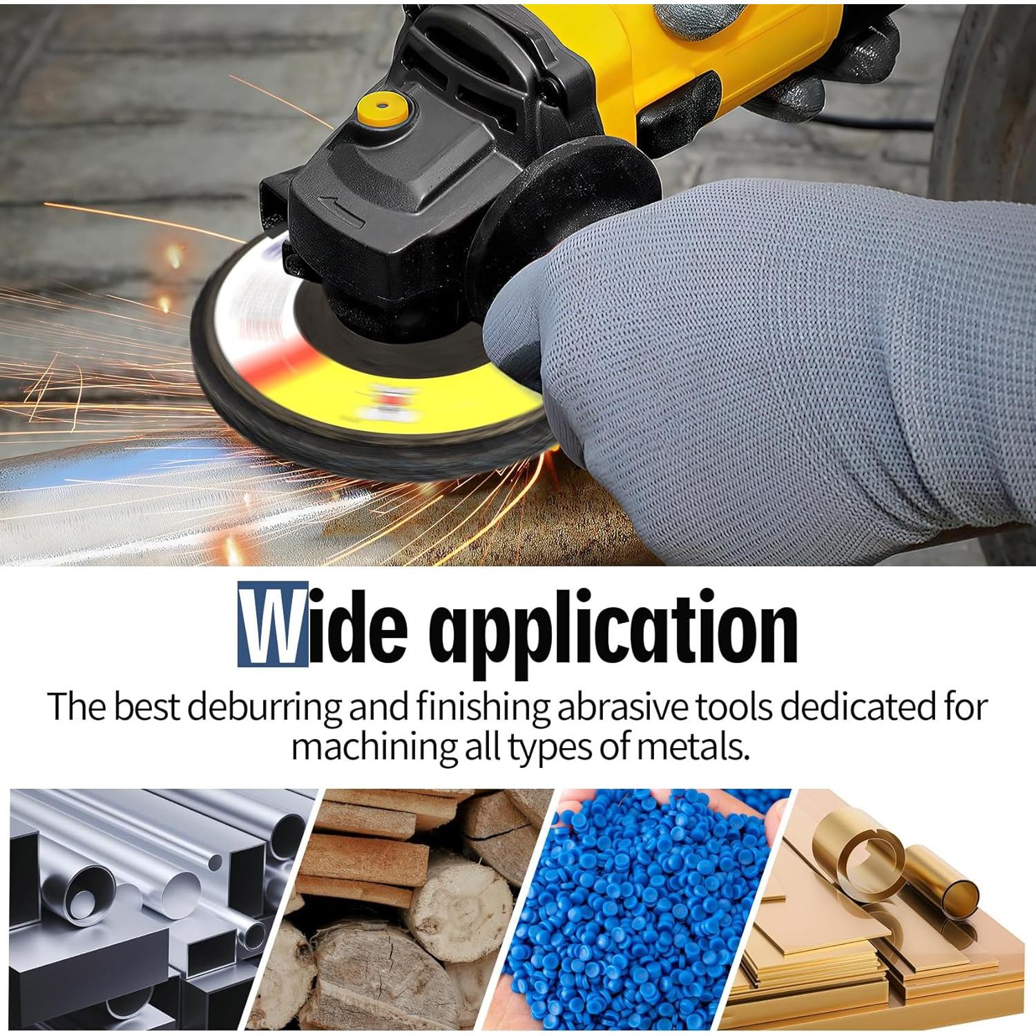 Discos de Aleta 4-1/2" GEKUVIX - 20 PCS, Granos 40/60/80/120