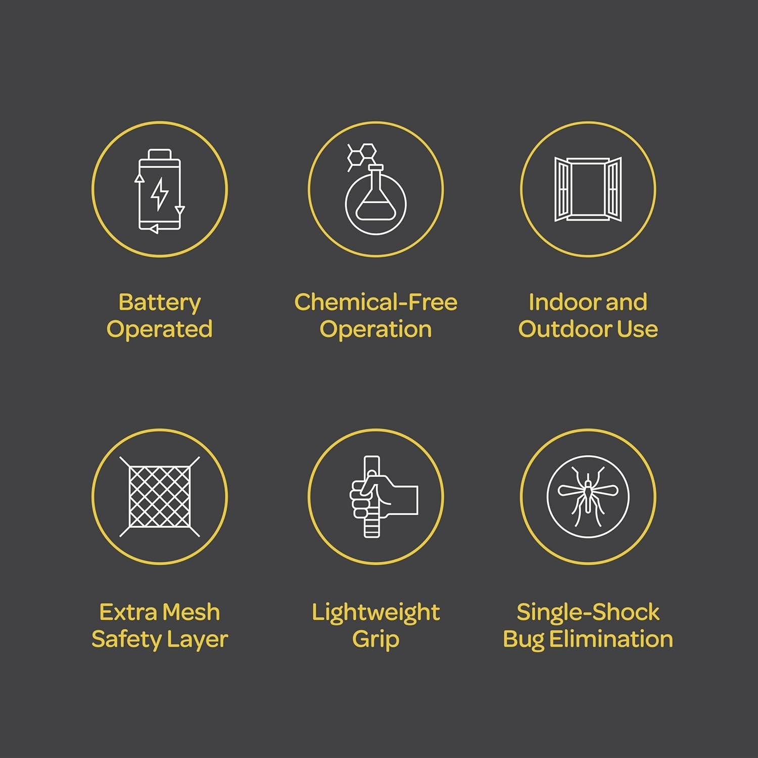 Raqueta Eléctrica para Moscas Sewanta - Zapper 1500V Juego de 2