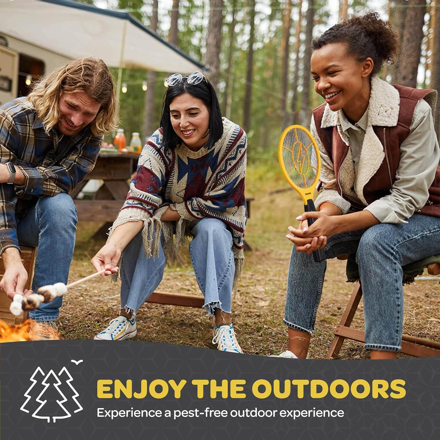 Raqueta Eléctrica para Moscas Sewanta - Zapper 1500V Juego de 2