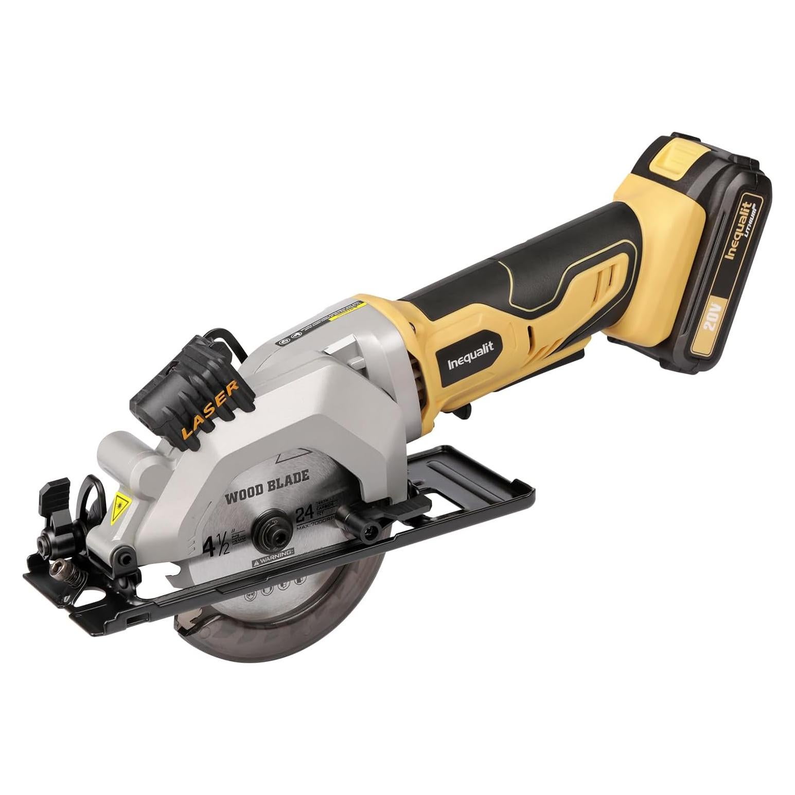 Sierra Circular Mini Inequalit 4.5" Inalámbrica 3400 RPM