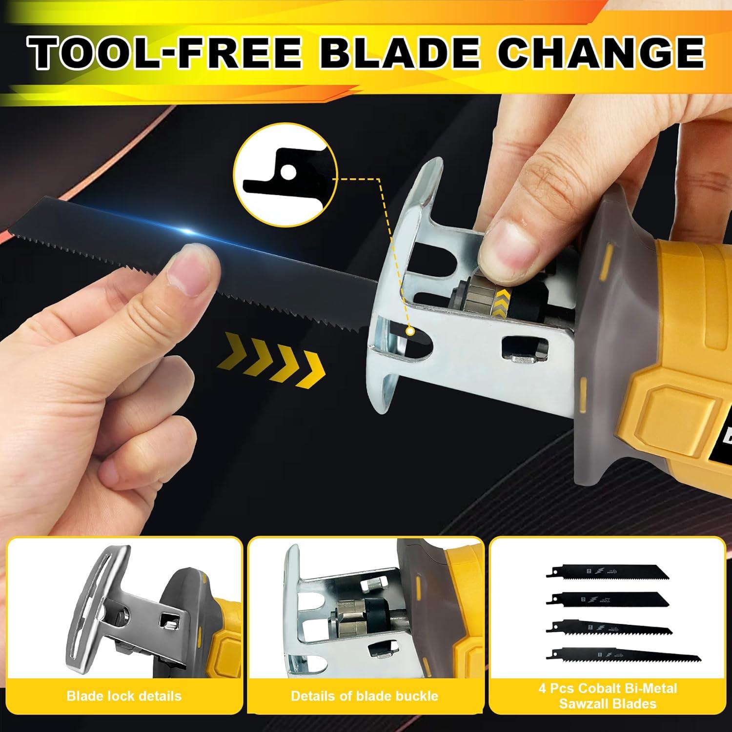 Sierra Recíproca Inalámbrica RAYLEEY 20V MAX 3500 SPM