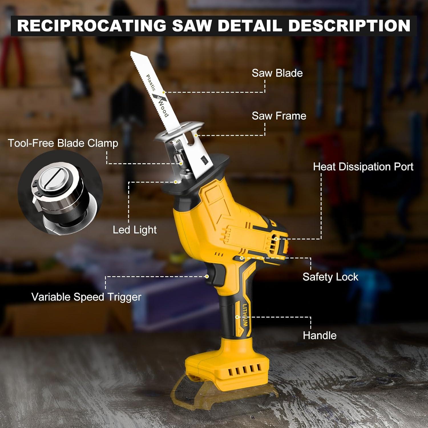 Sierra Recíproca Inalámbrica Samvinor 21V 150W 0-3500 SPM