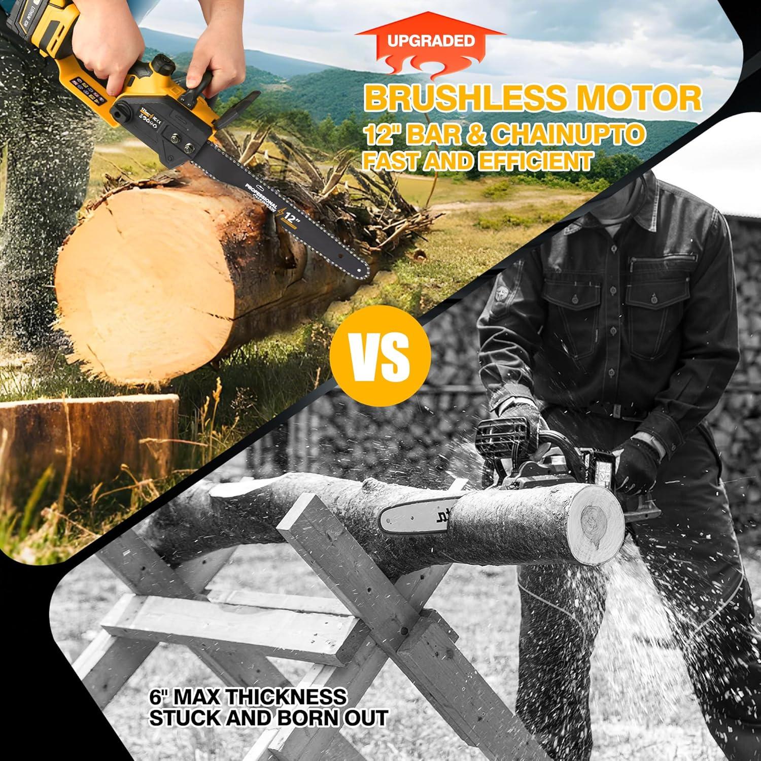 Motosierra Eléctrica Sin Escobillas 30 cm Dewalt 20V/60V