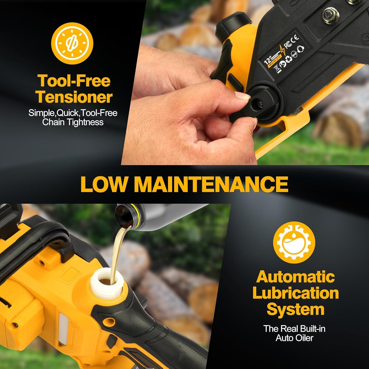 Motosierra Eléctrica Sin Escobillas 30 cm Dewalt 20V/60V