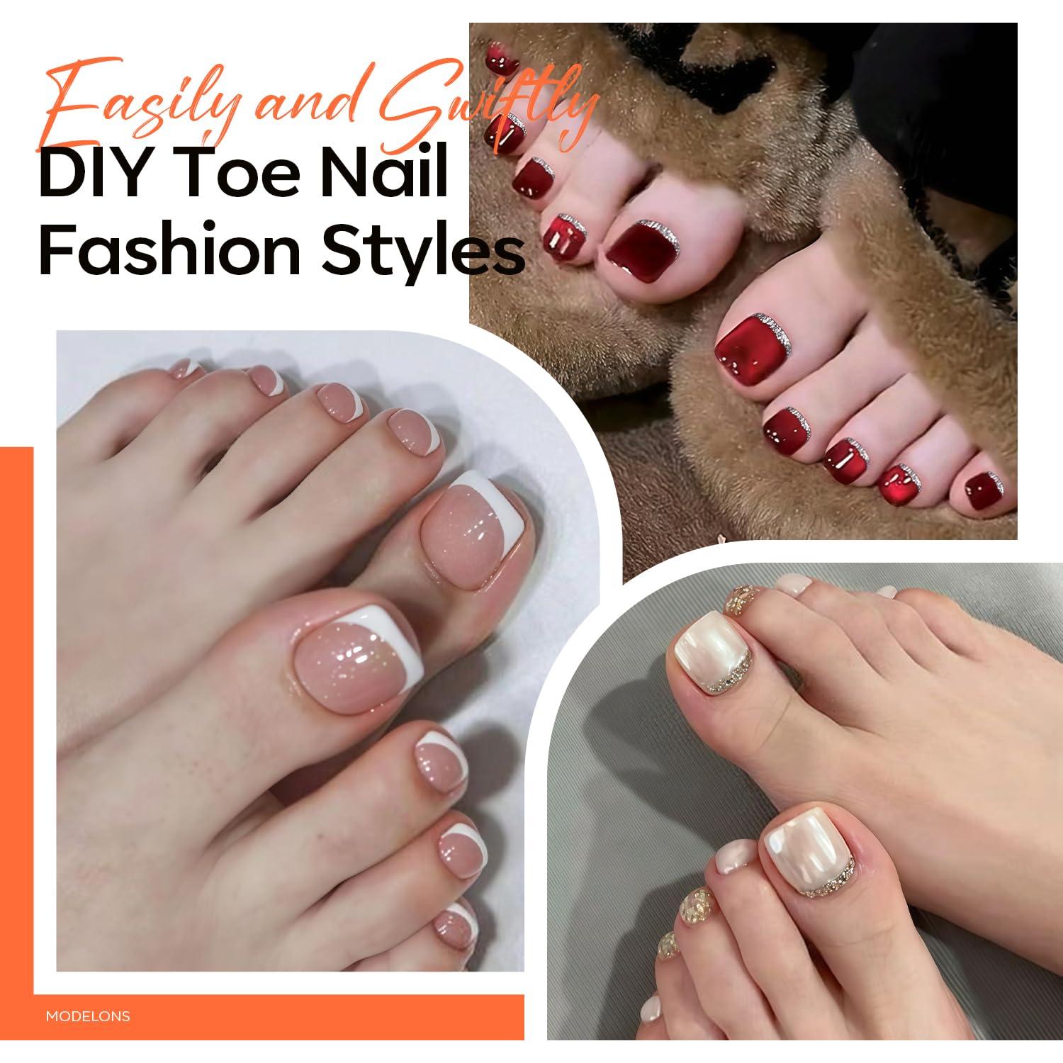 Puntas de Uñas Falsas Modelones Cuadradas Cortas 240 Pcs