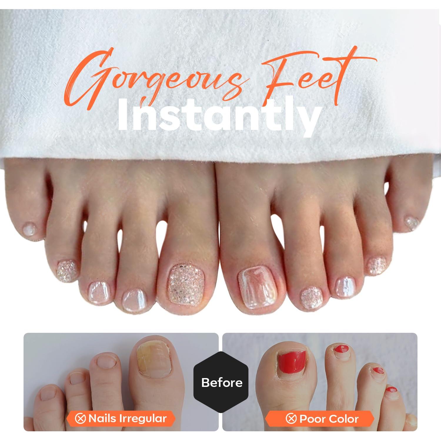 Puntas de Uñas Falsas Modelones Cuadradas Cortas 240 Pcs