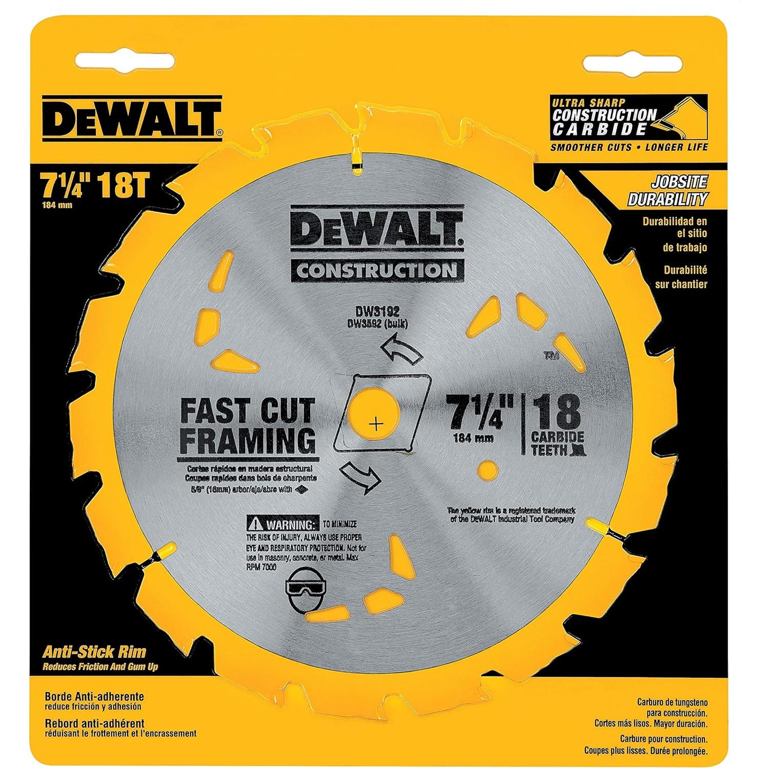 Sierra Circular DEWALT DW3192 18 Dientes 18 cm Corte Madera
