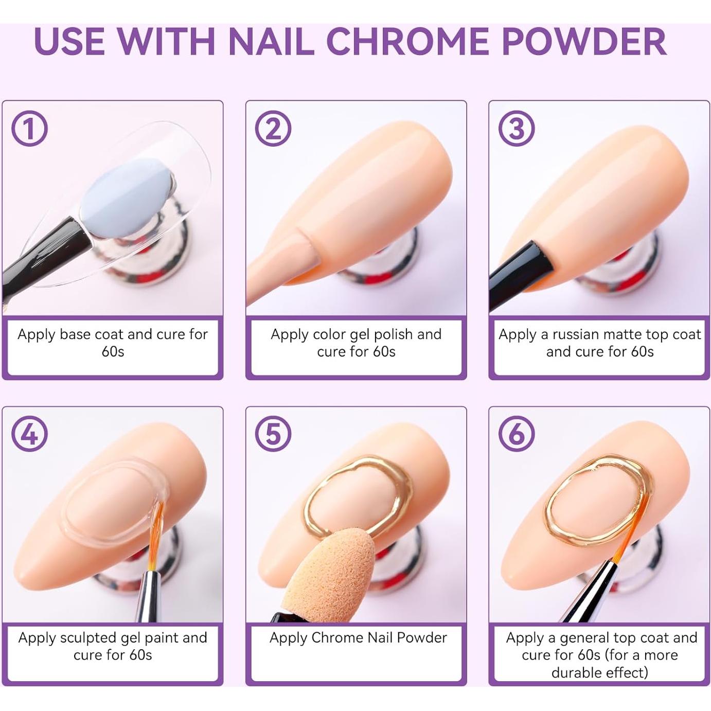 Makartt Gel de Uñas 3D Claro 2PCS para Arte de Uñas