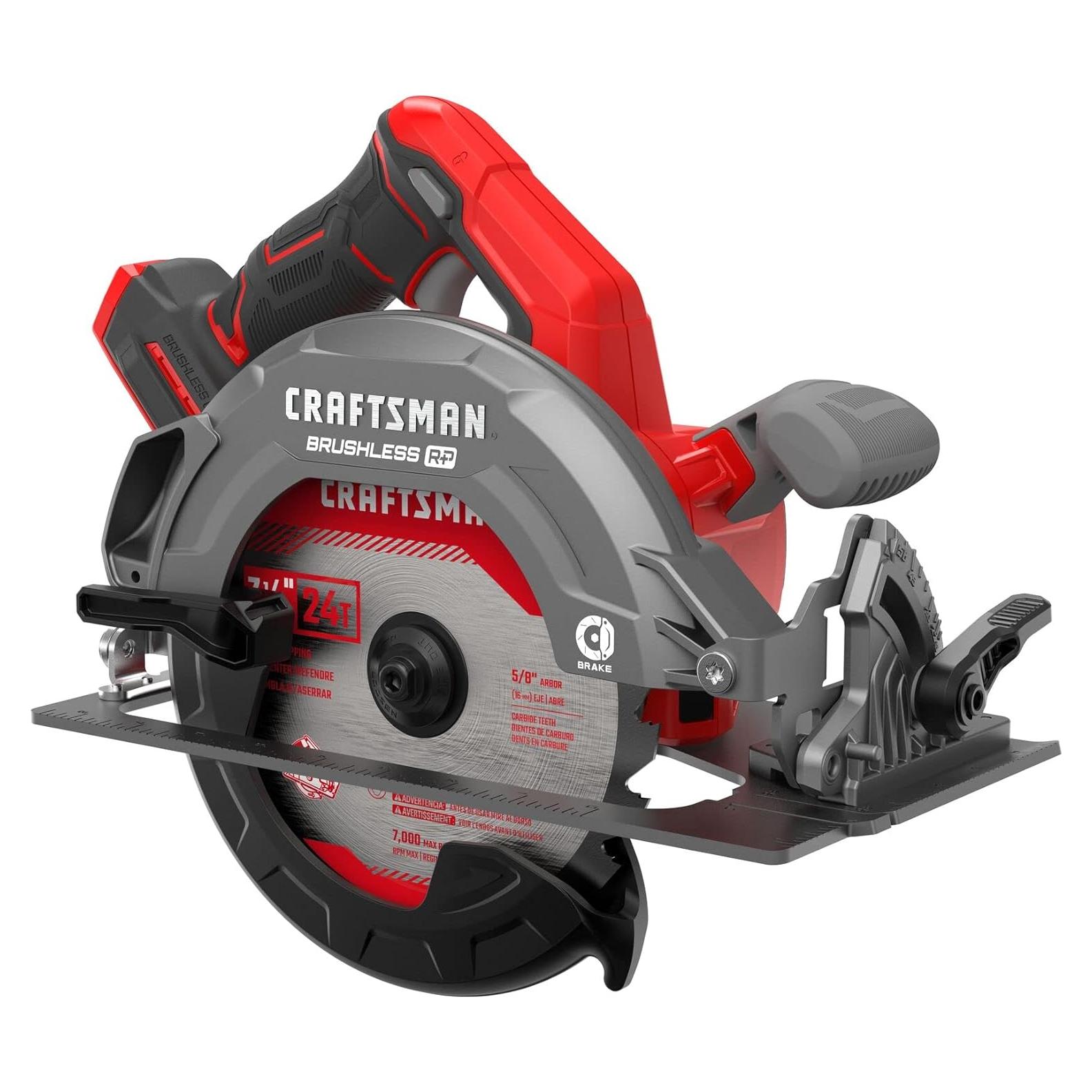Sierra Circular Inalámbrica CRAFTSMAN V20 7-1/4" 20V