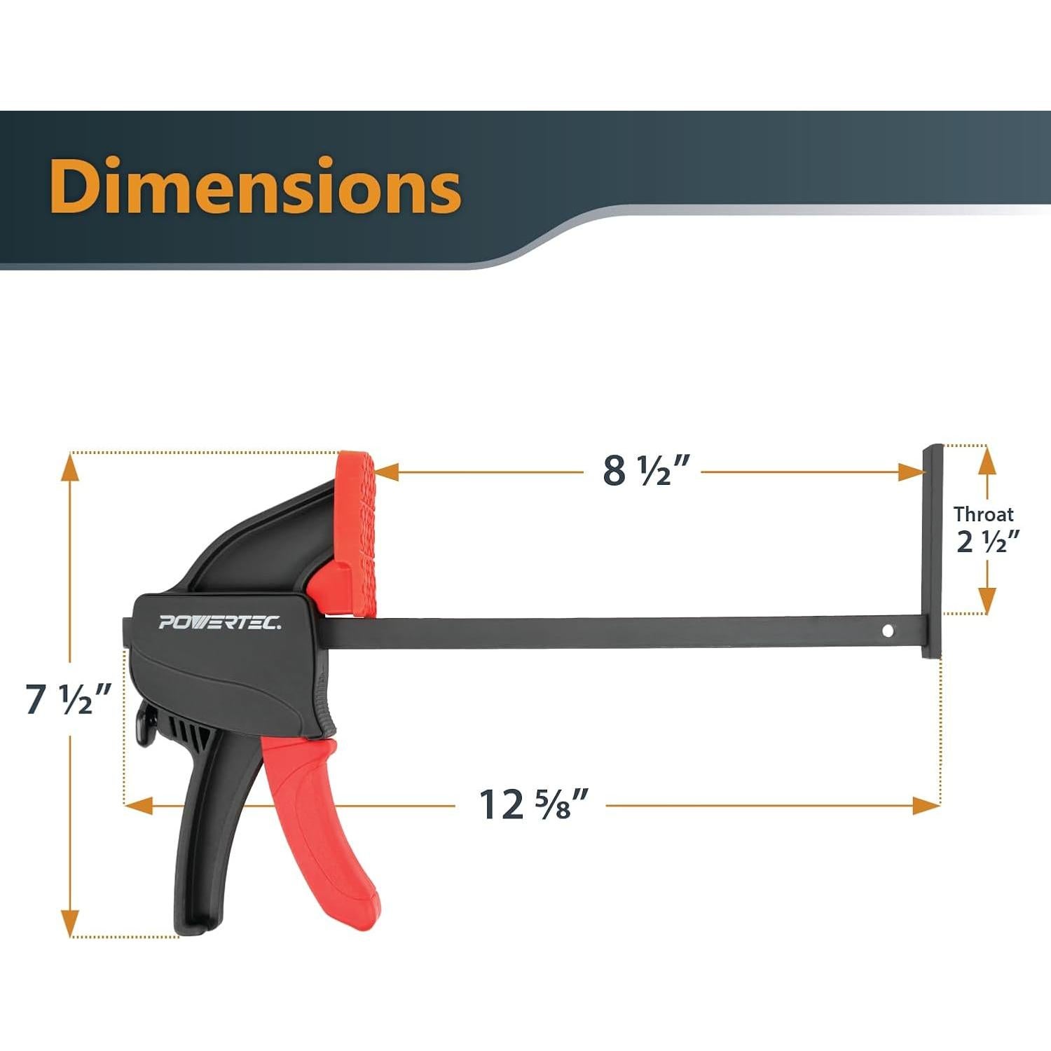 Juego de Guía de Sierra de Carril POWERTEC 72199 55" con Abrazaderas