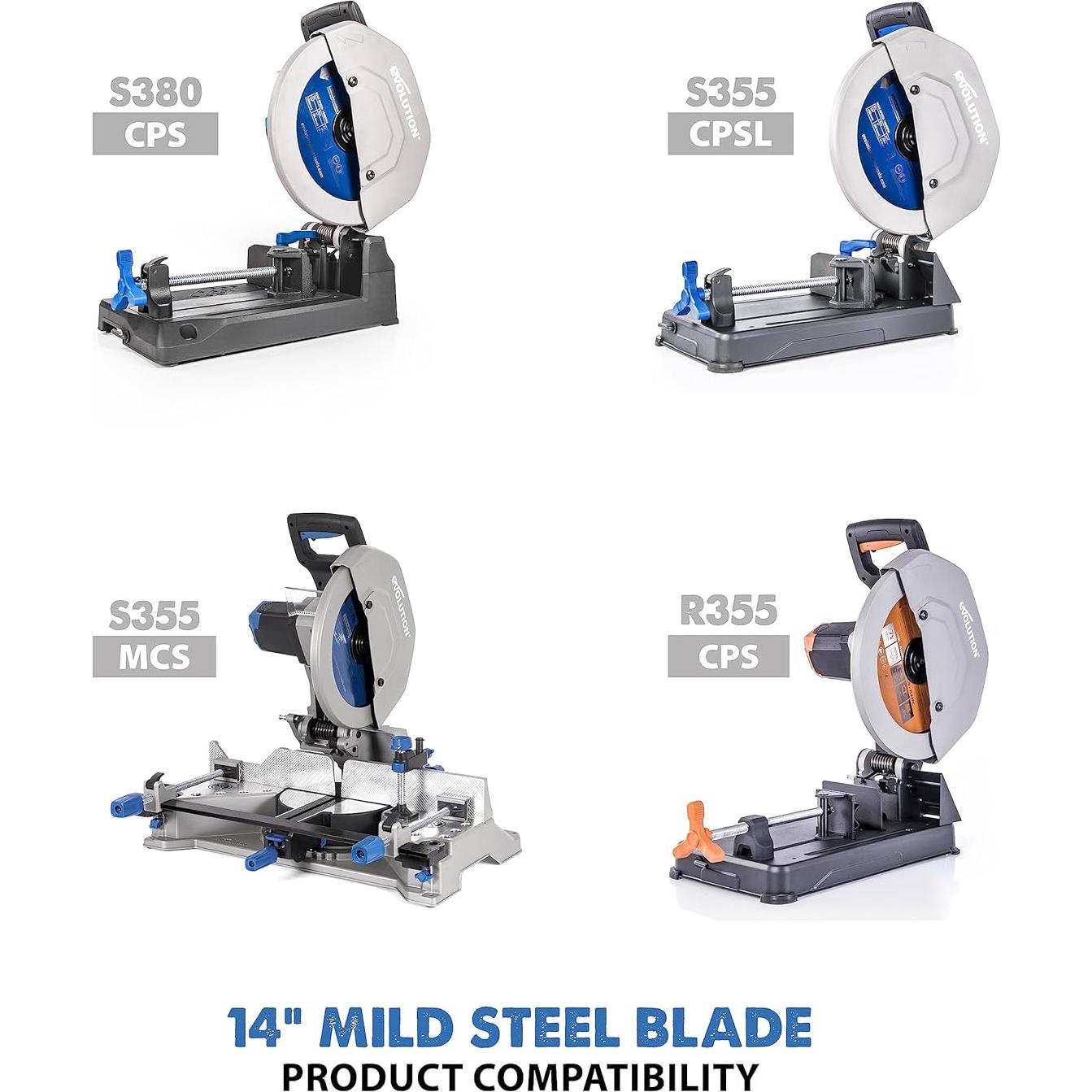 Hoja de Sierra Circular Evolution 14" 66 Dientes Acero Dulce