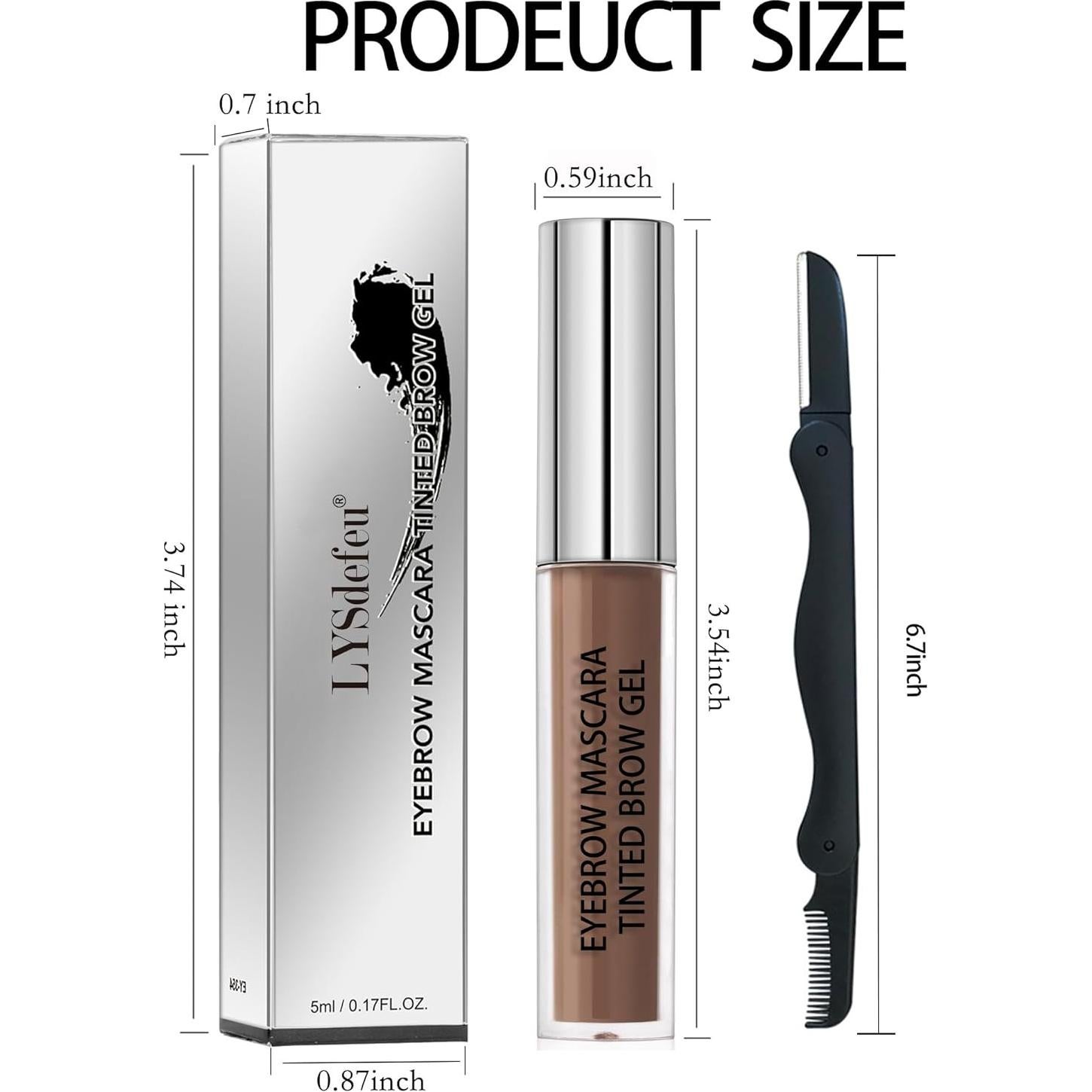 Gel de Cejas Tinte Impermeable LYSdefeu - Rubio 17.86g