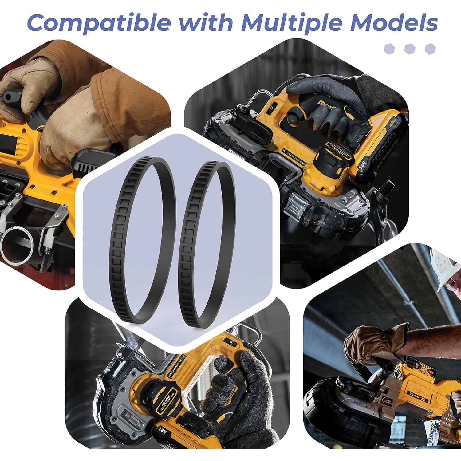 4 Neumáticos de Goma para Sierra de Banda Dewalt 650721-00