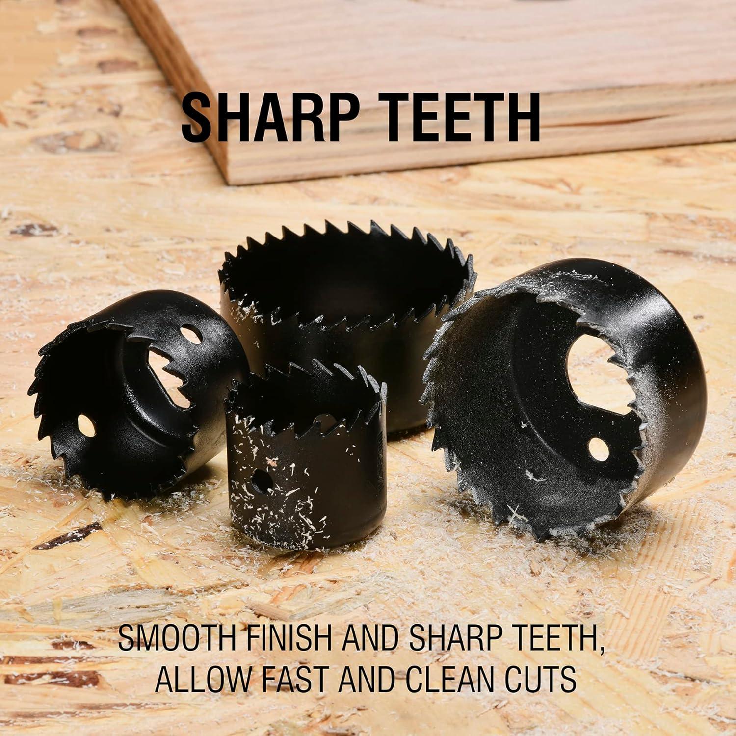 KATA Kit de Sierras de Corona 6 Piezas 32-54mm para Madera