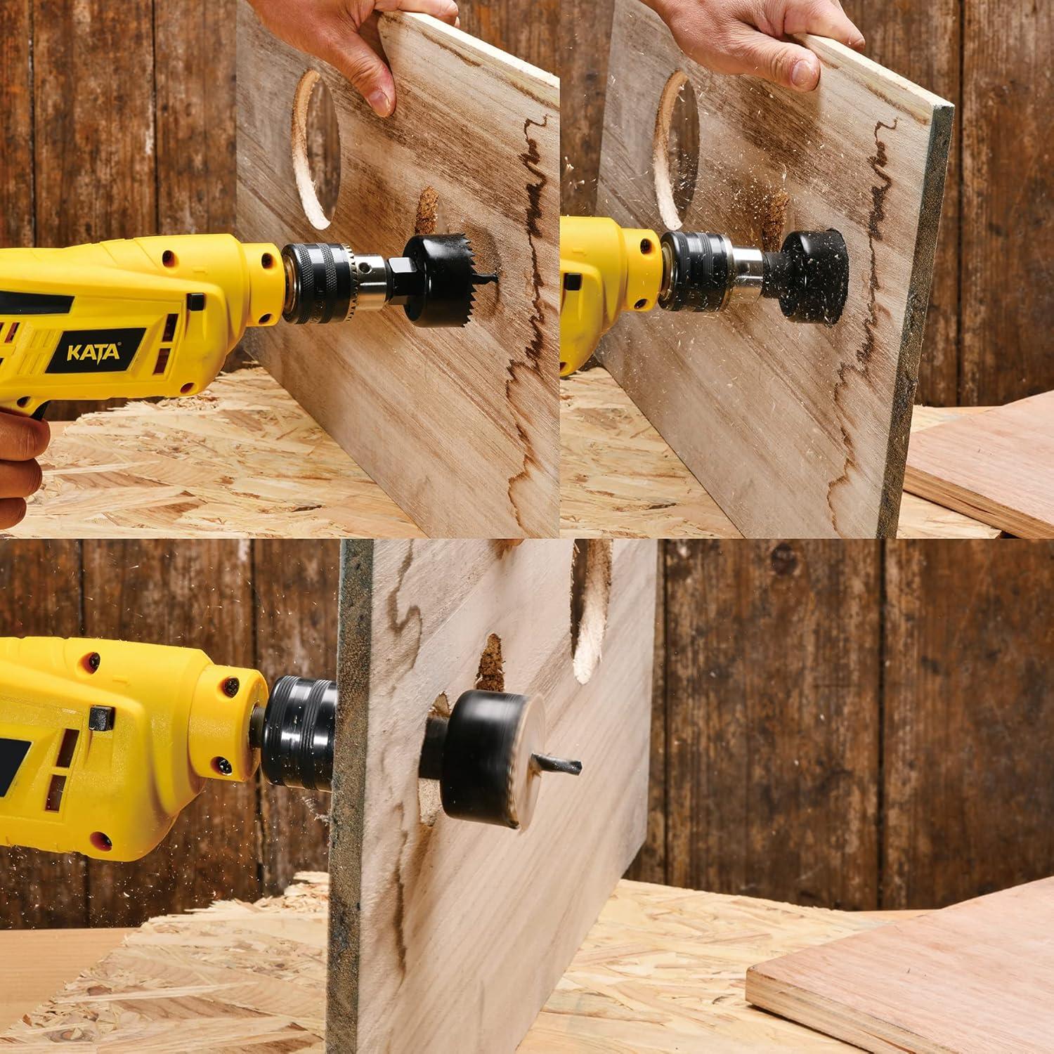 KATA Kit de Sierras de Corona 6 Piezas 32-54mm para Madera