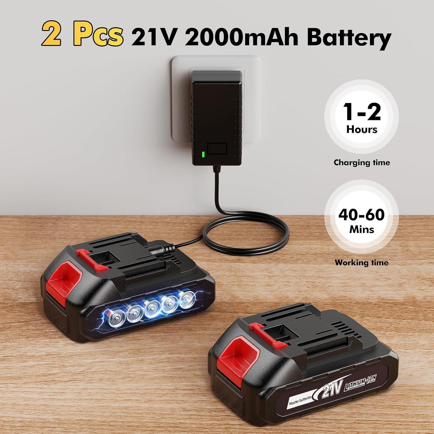 Sierra de Cadena Mini Inalámbrica Seesii DL07 8 Pulgadas