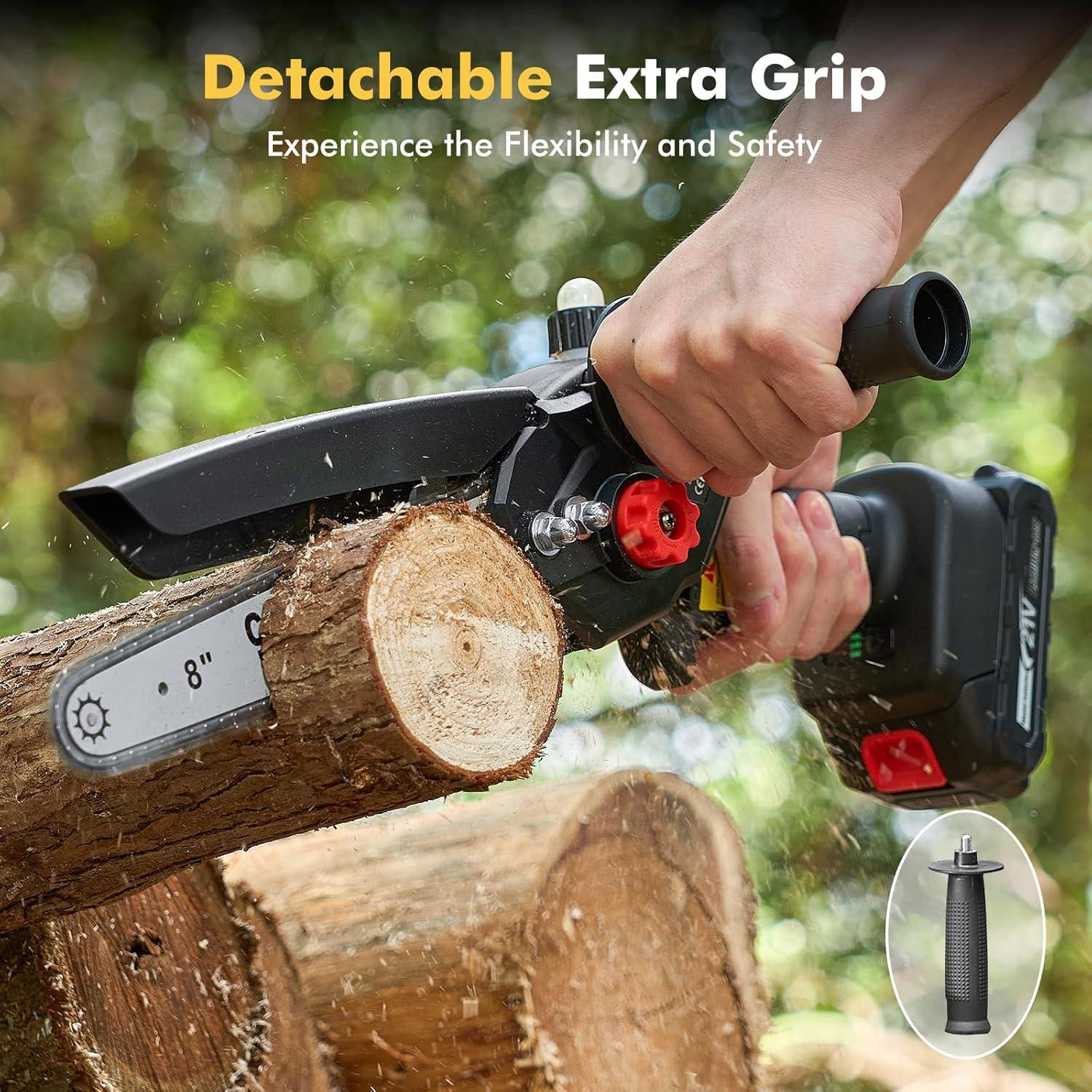 Sierra de Cadena Mini Inalámbrica Seesii DL07 8 Pulgadas