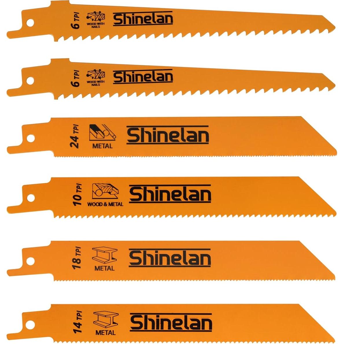 Juego de 10 Hojas de Sierra Recíproca DEWALT DW4898 15-23 cm